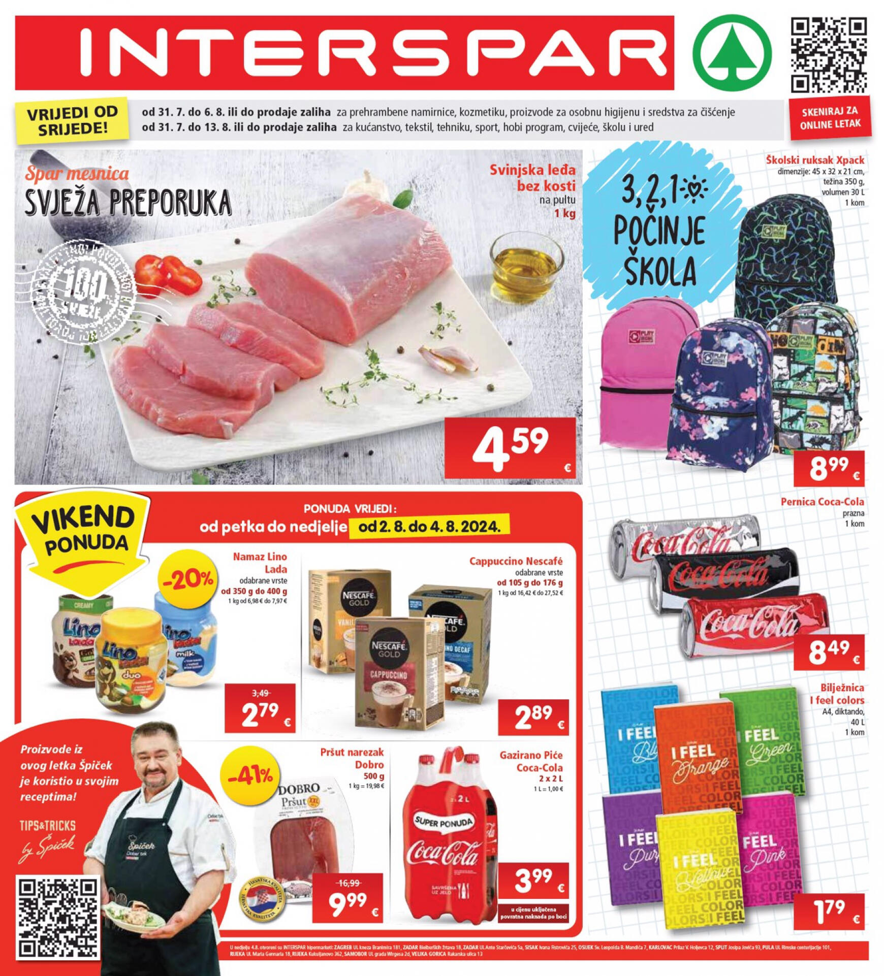 spar - Novi katalog INTERSPAR 31.07. - 06.08. - page: 1