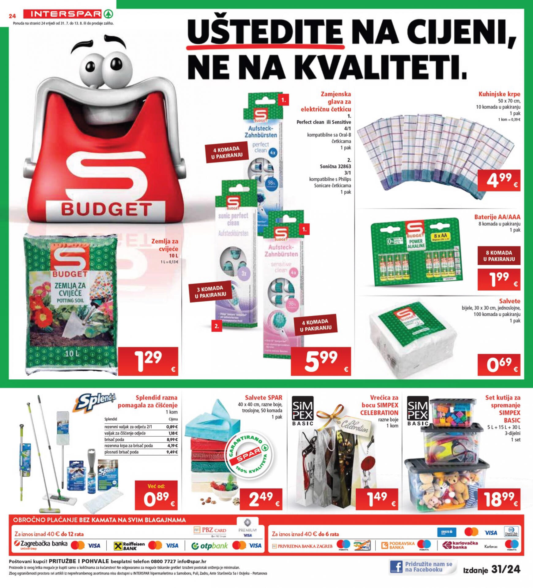 spar - Novi katalog INTERSPAR 31.07. - 06.08. - page: 24