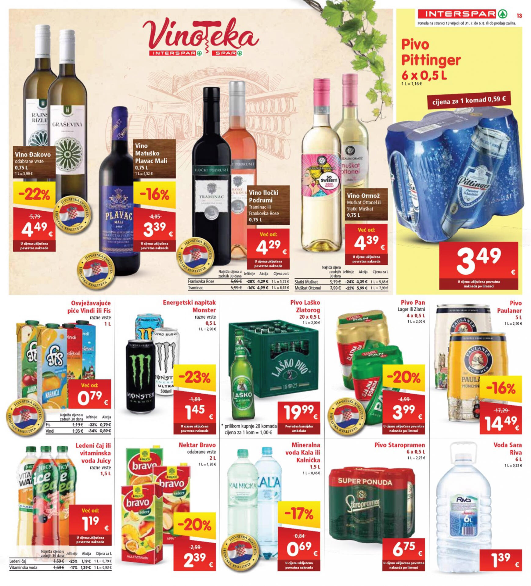 spar - Novi katalog INTERSPAR 31.07. - 06.08. - page: 13