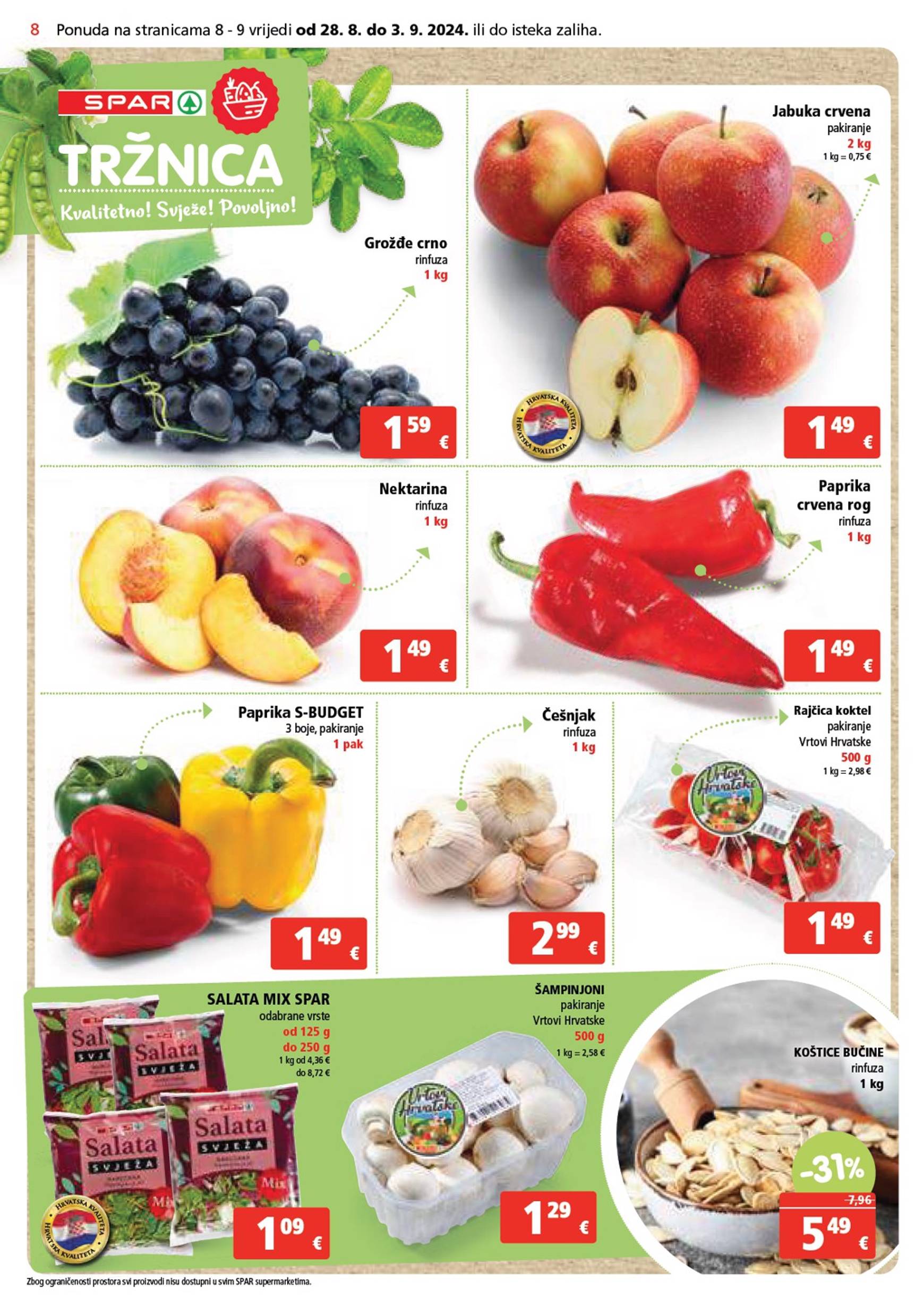 spar - Novi katalog SPAR 28.08. - 03.09. - page: 8