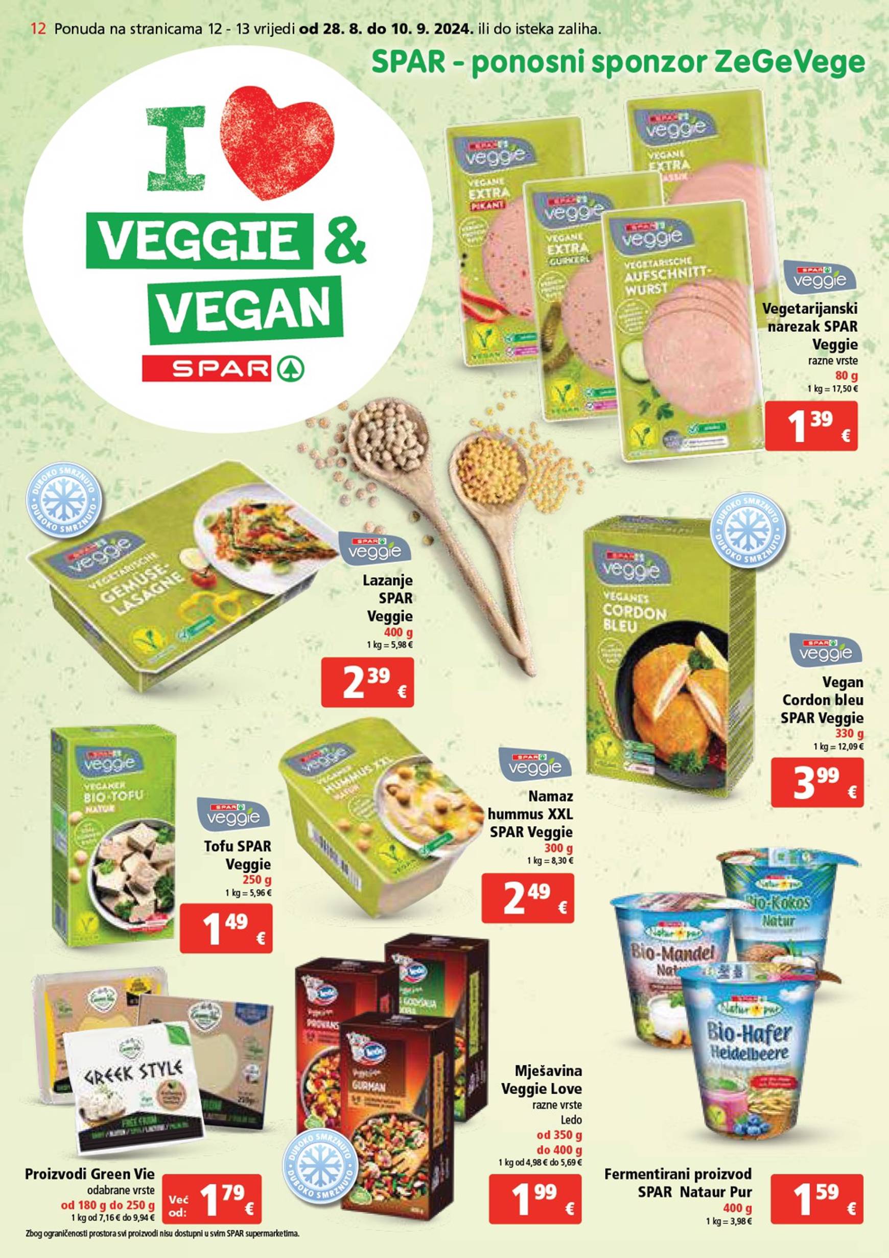 spar - Novi katalog SPAR 28.08. - 03.09. - page: 12