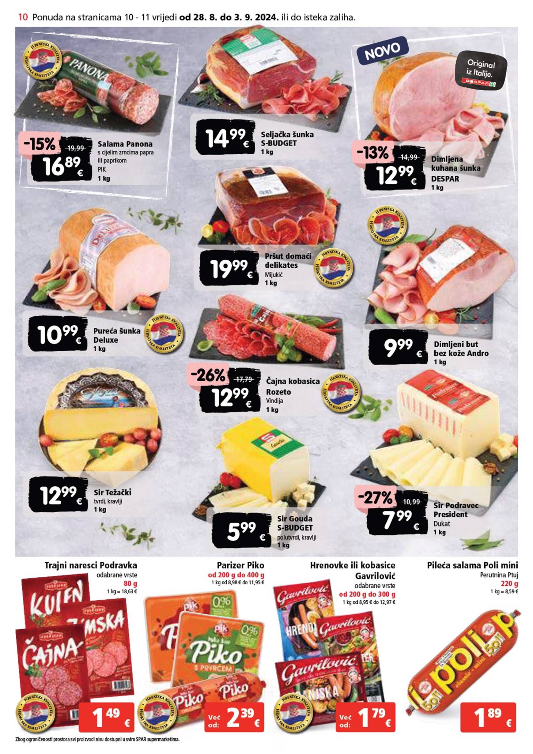 spar - Novi katalog SPAR 28.08. - 03.09. - page: 10