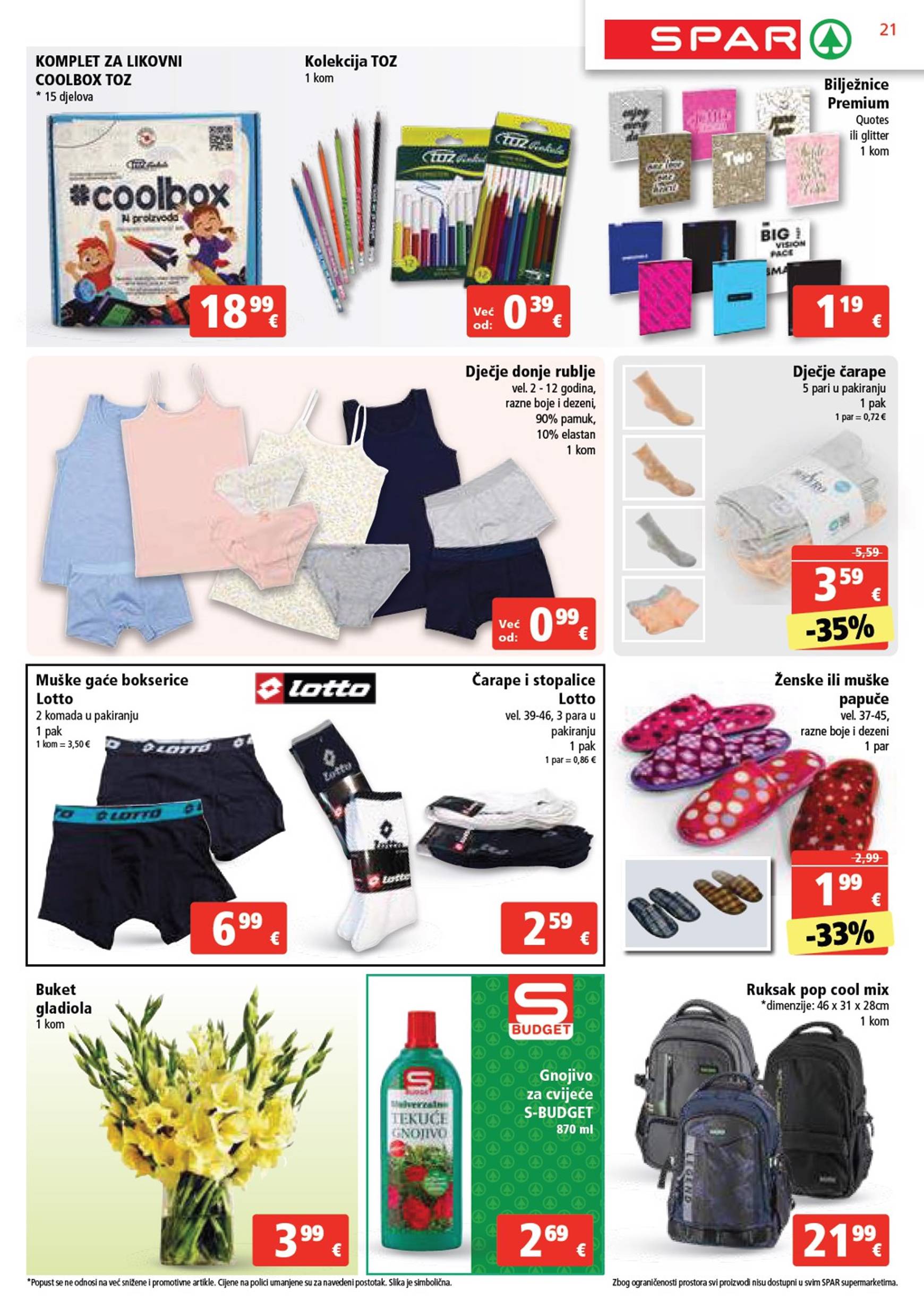 spar - Novi katalog SPAR 28.08. - 03.09. - page: 21