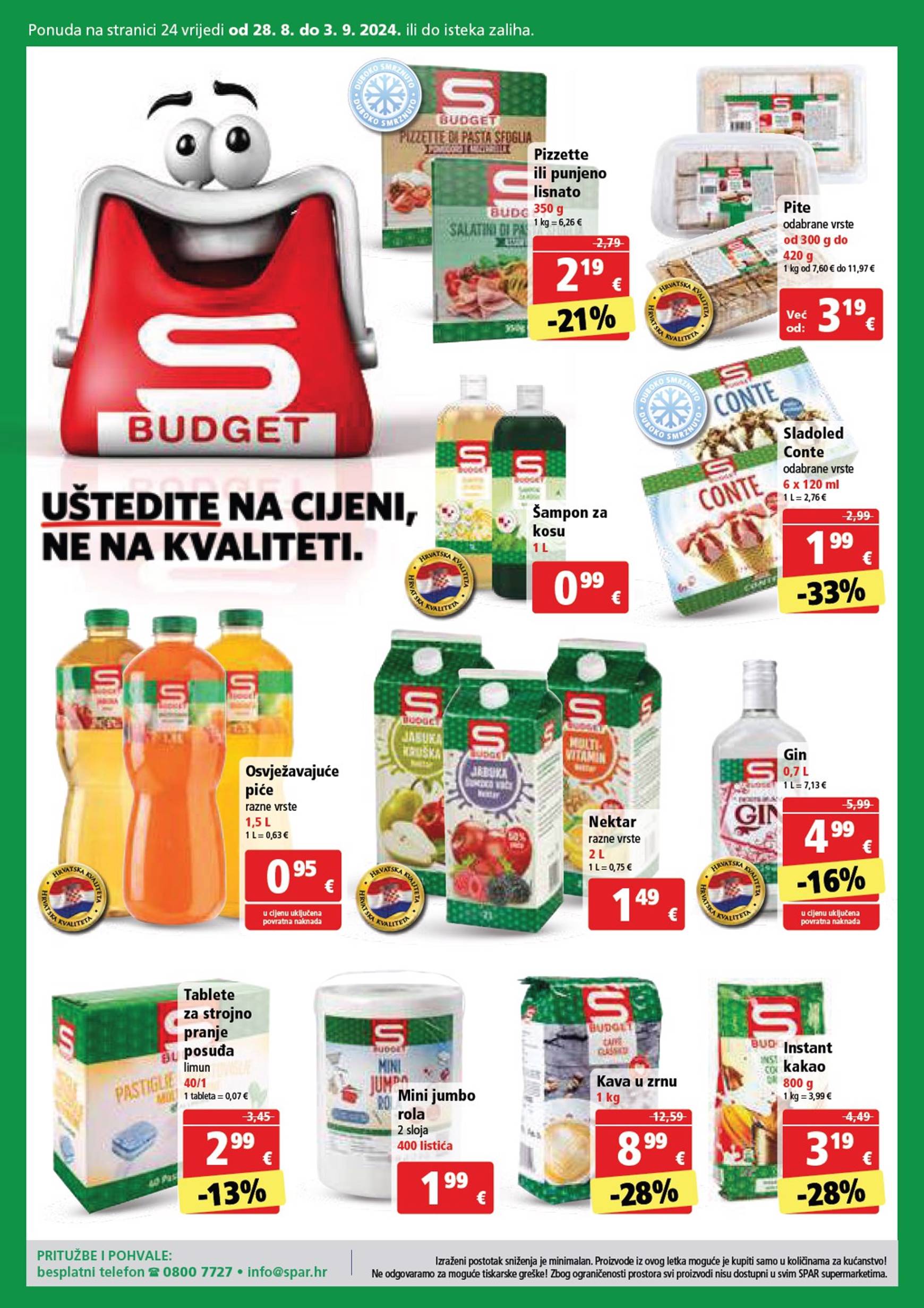 spar - Novi katalog SPAR 28.08. - 03.09. - page: 24