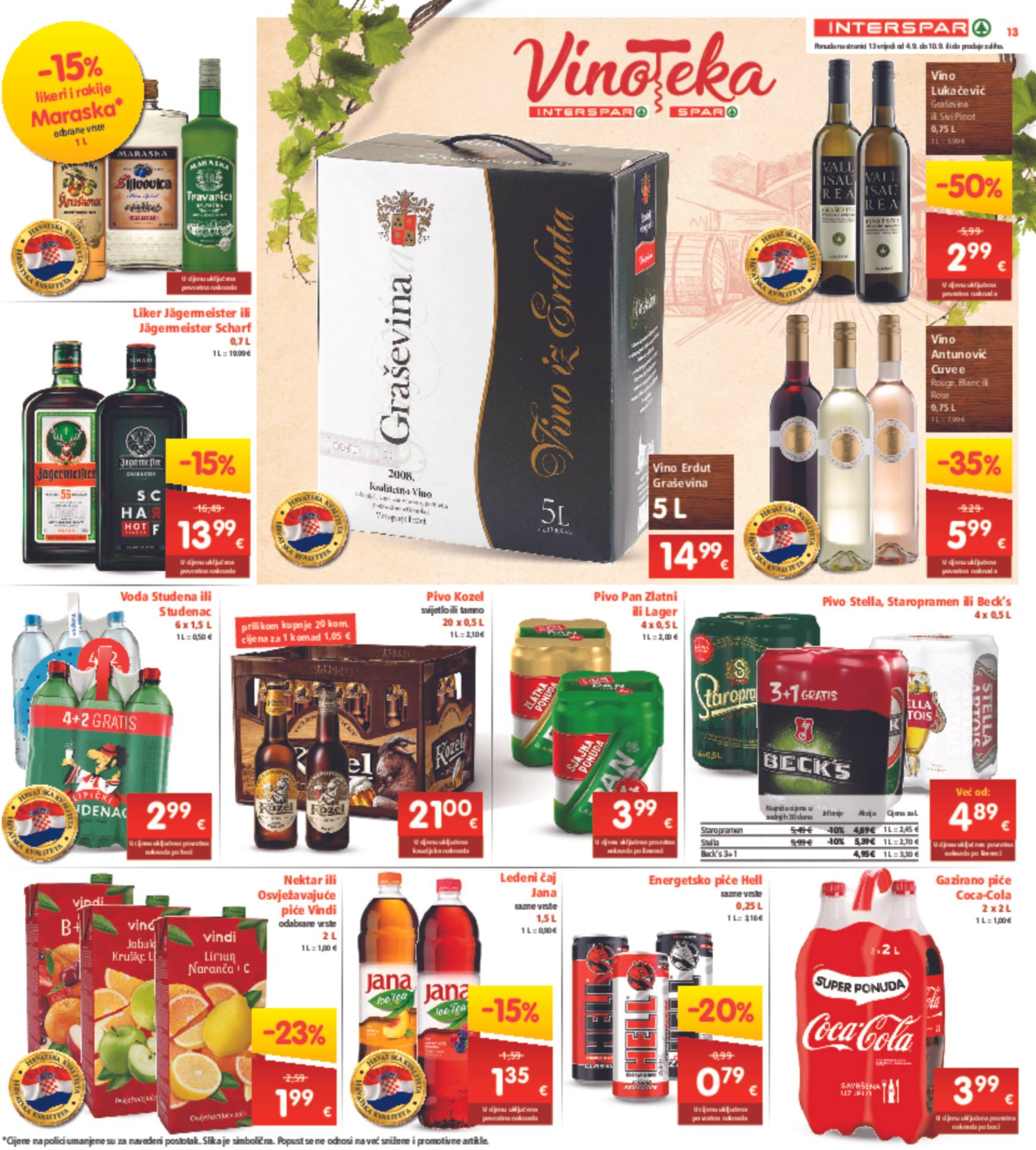 spar - Novi katalog INTERSPAR 04.09. - 10.09. - page: 13