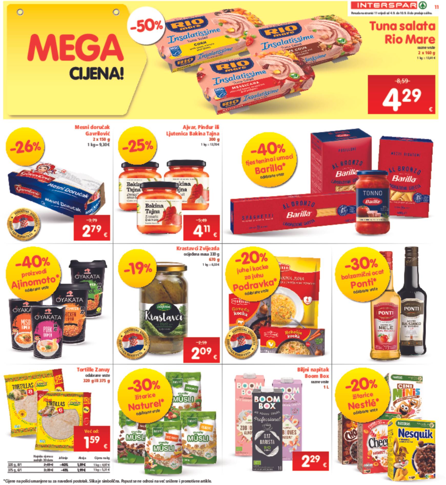 spar - Novi katalog INTERSPAR 04.09. - 10.09. - page: 11