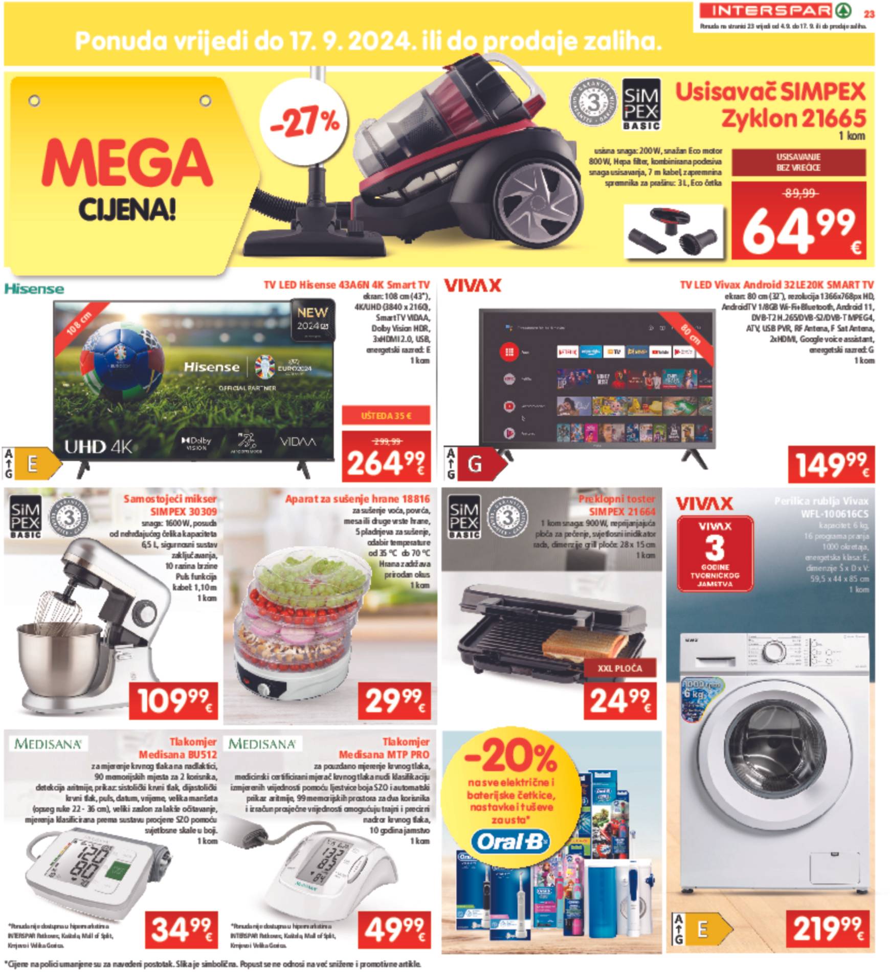 spar - Novi katalog INTERSPAR 04.09. - 10.09. - page: 23