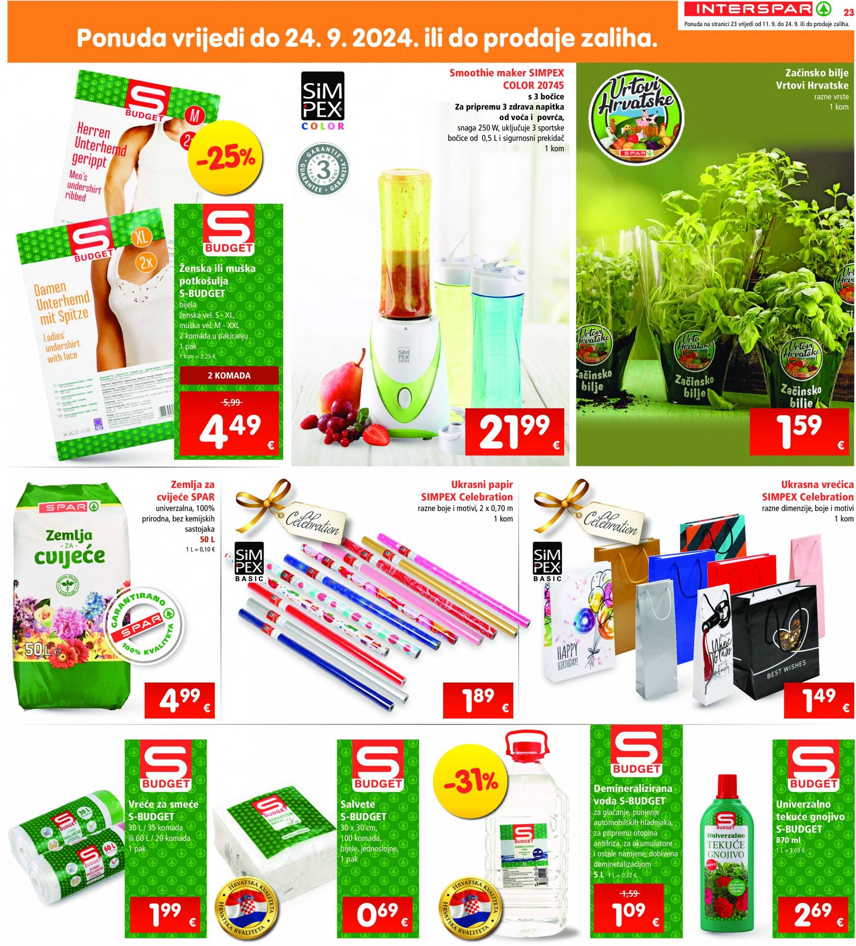 spar - Novi katalog INTERSPAR 11.09. - 17.09. - page: 23