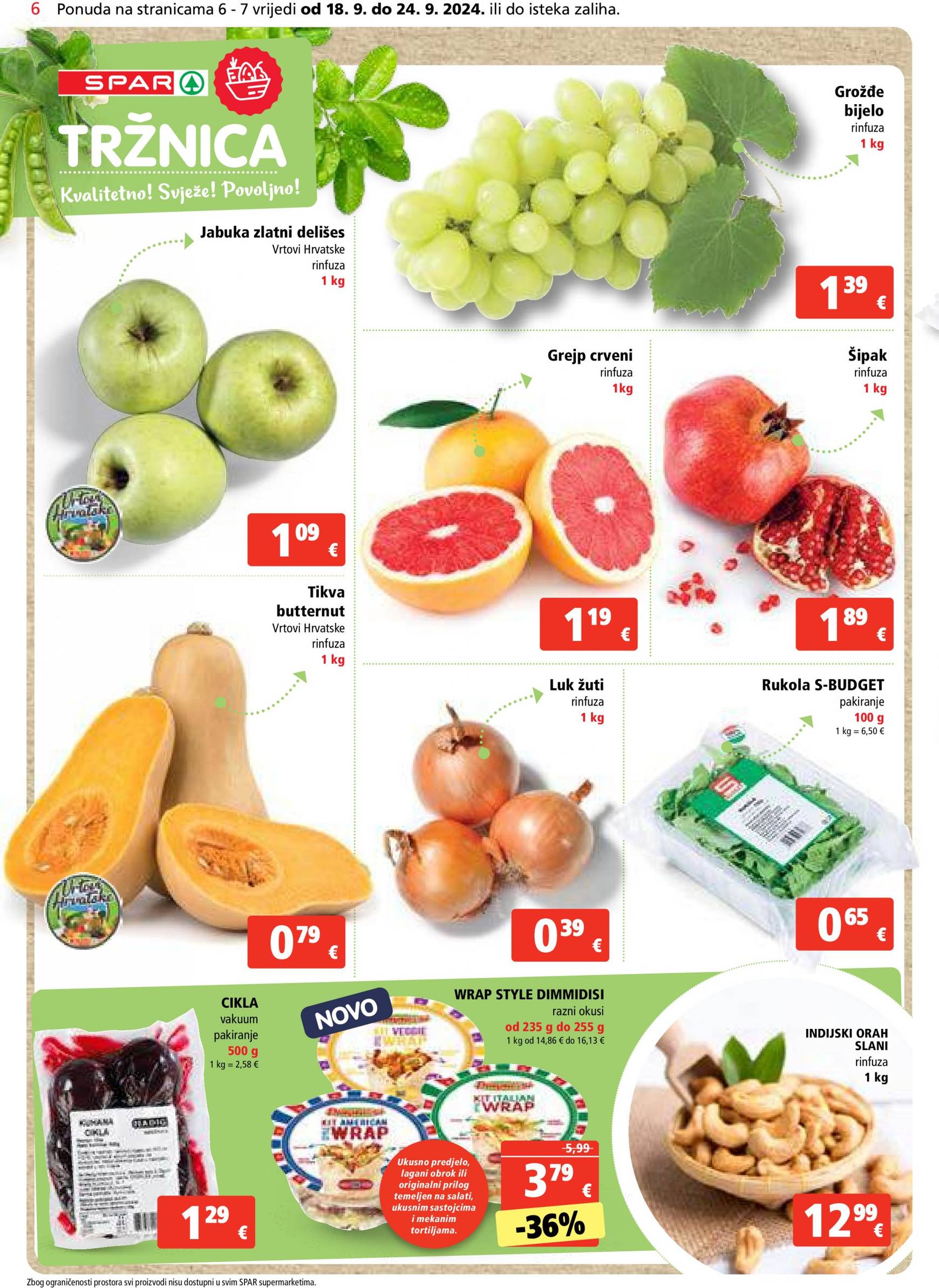 spar - Novi katalog SPAR 18.09. - 24.09. - page: 6