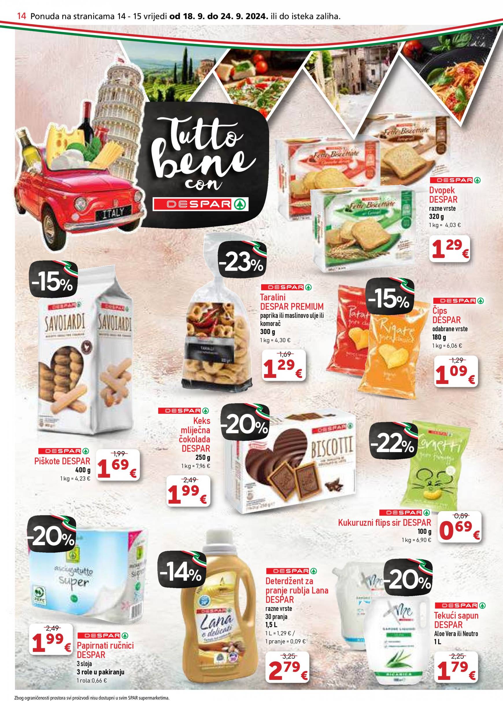 spar - Novi katalog SPAR 18.09. - 24.09. - page: 14