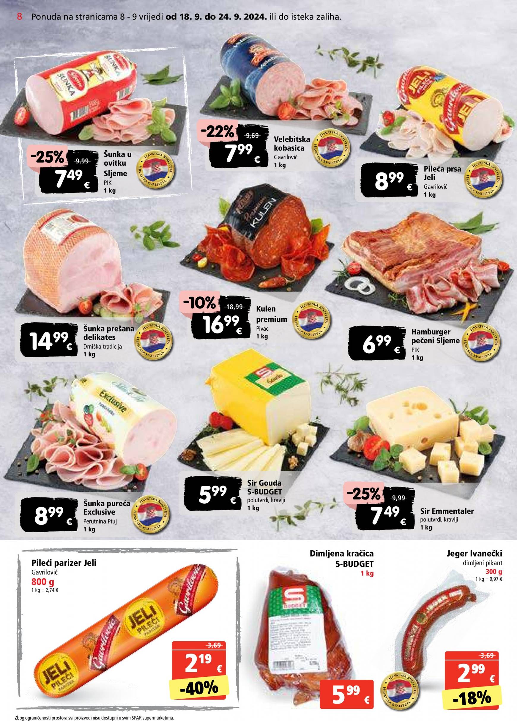 spar - Novi katalog SPAR 18.09. - 24.09. - page: 8