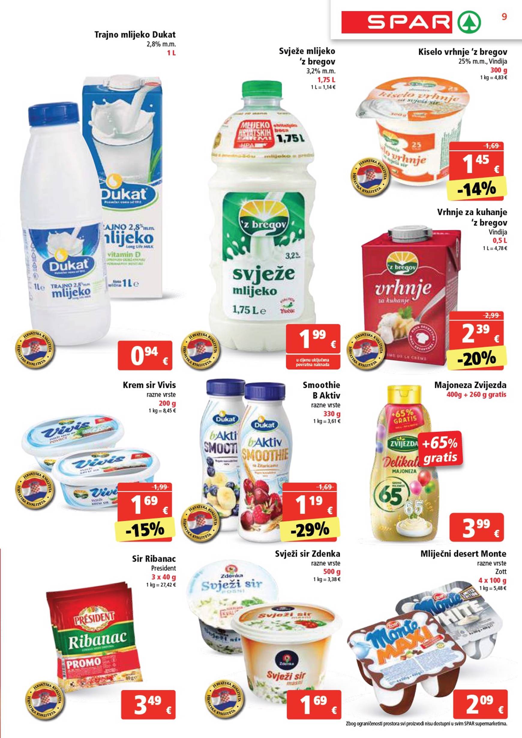 spar - SPAR katalog vrijedi od 09.10. do 15.10. - page: 9