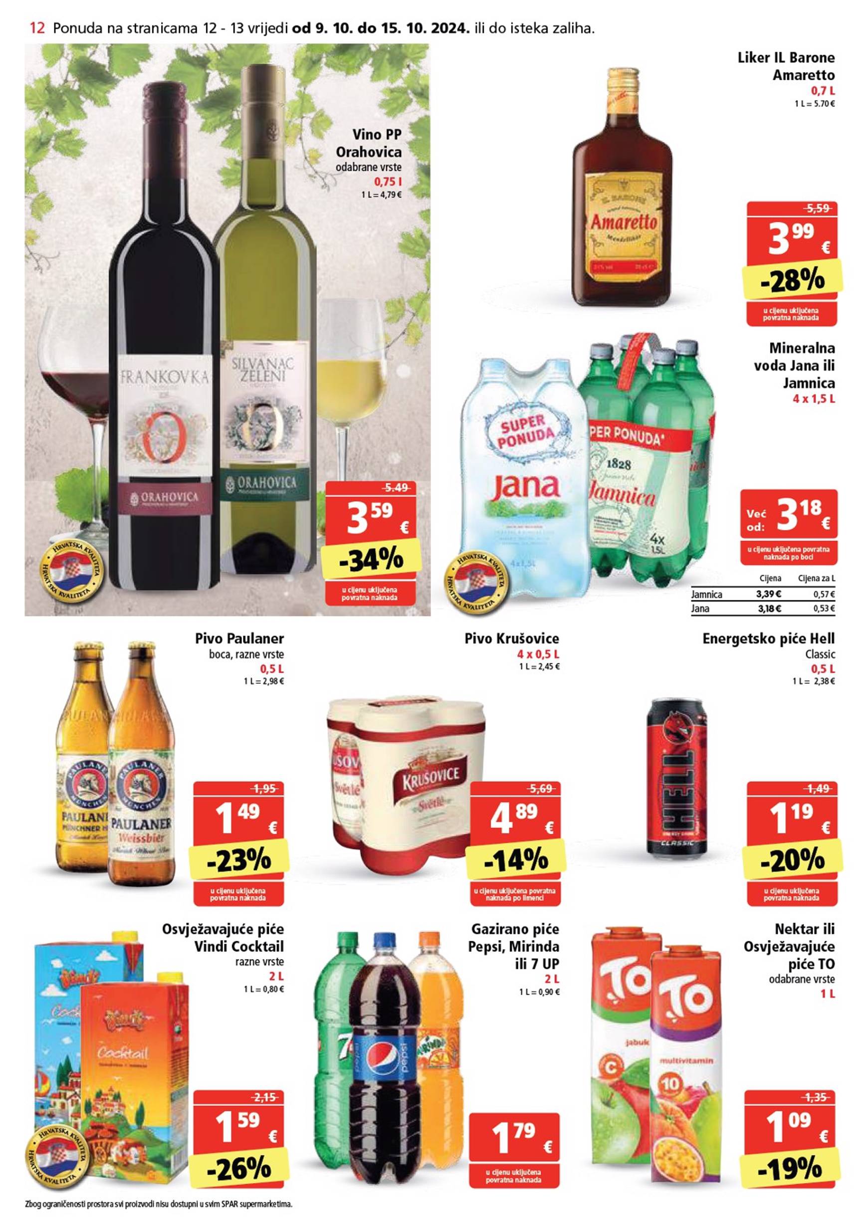 spar - SPAR katalog vrijedi od 09.10. do 15.10. - page: 12