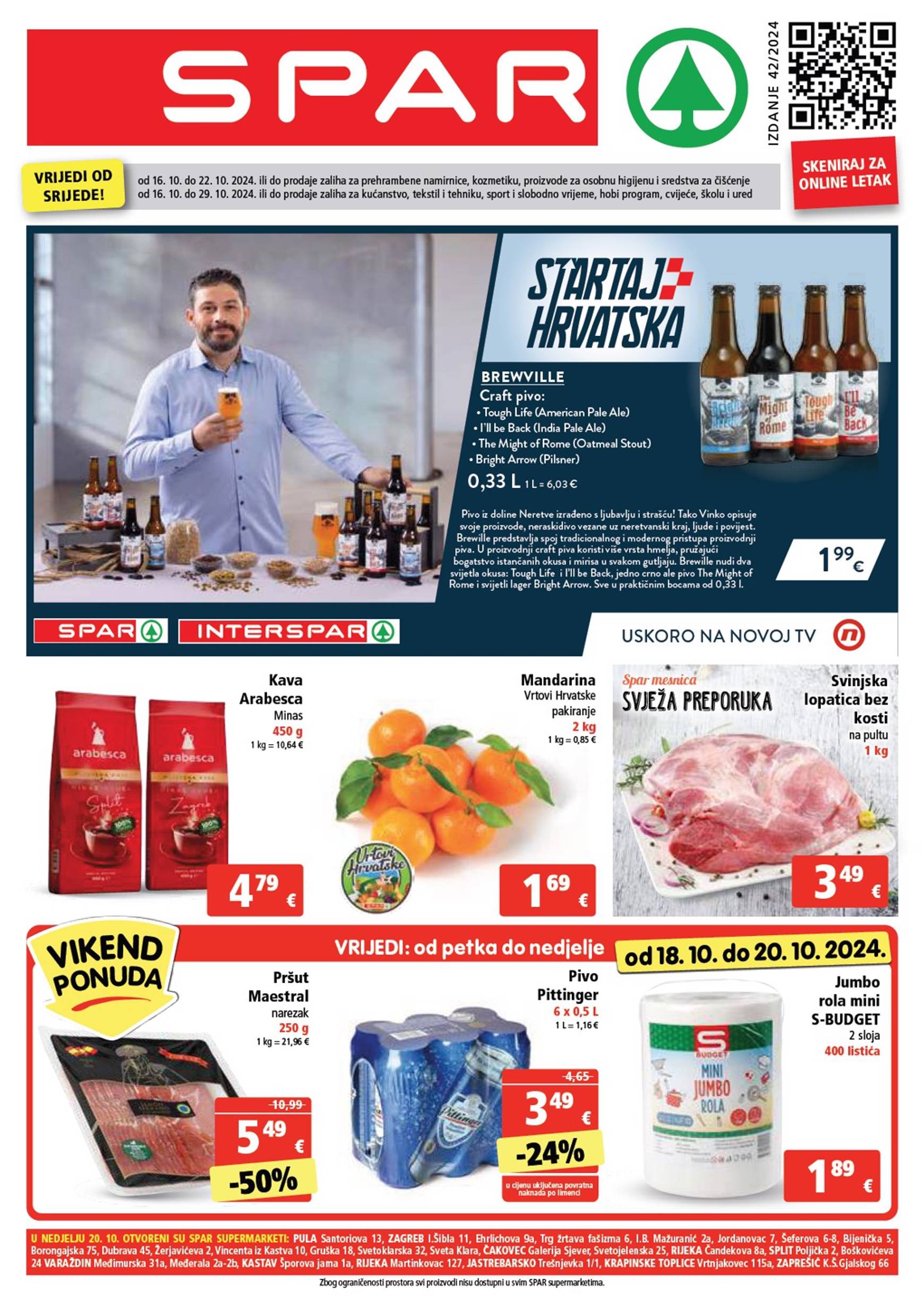 spar - SPAR katalog vrijedi od 16.10. do 22.10. - page: 1