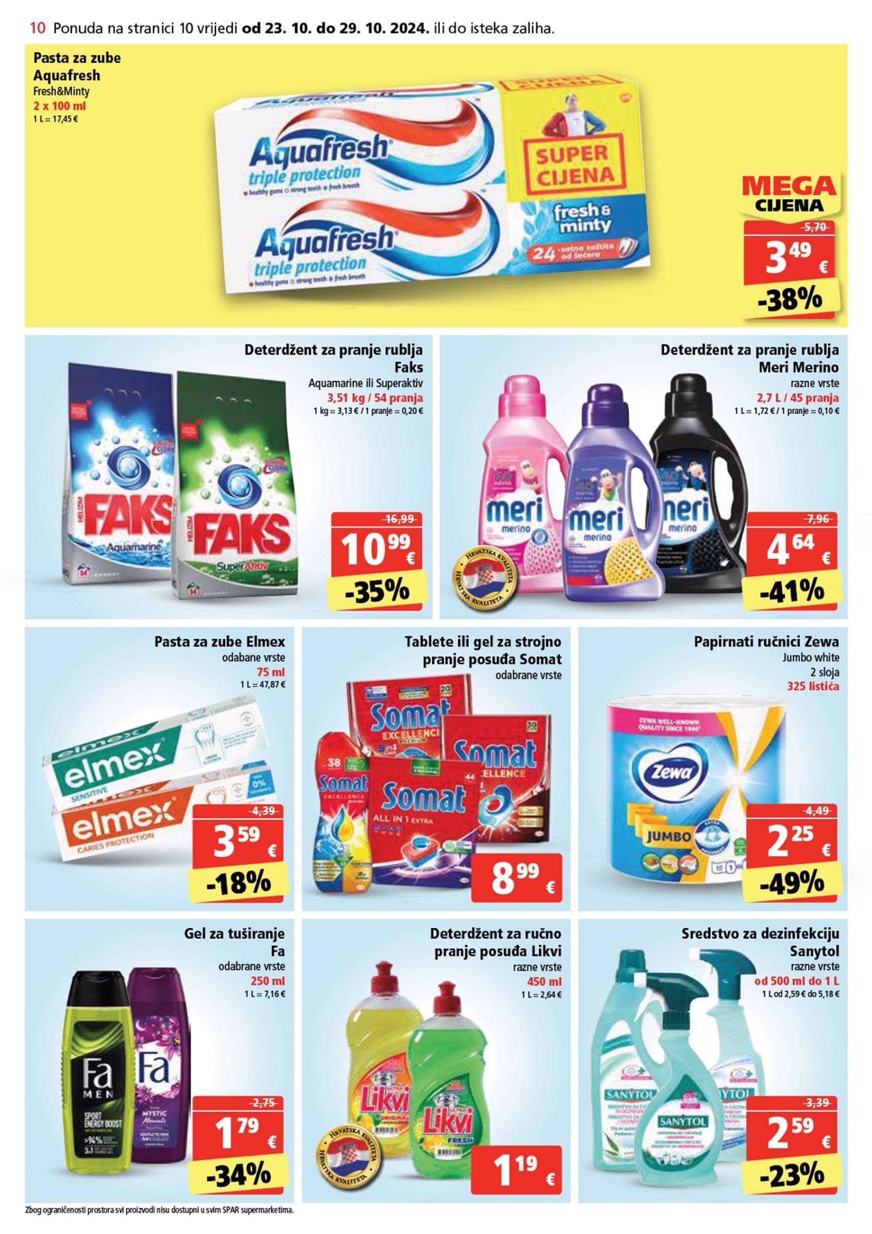 spar - SPAR katalog vrijedi od 23.10. do 29.10. - page: 10