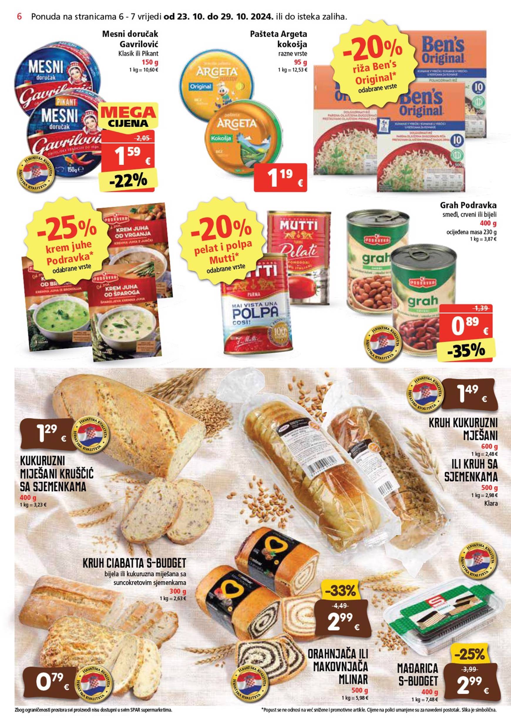 spar - SPAR katalog vrijedi od 23.10. do 29.10. - page: 6