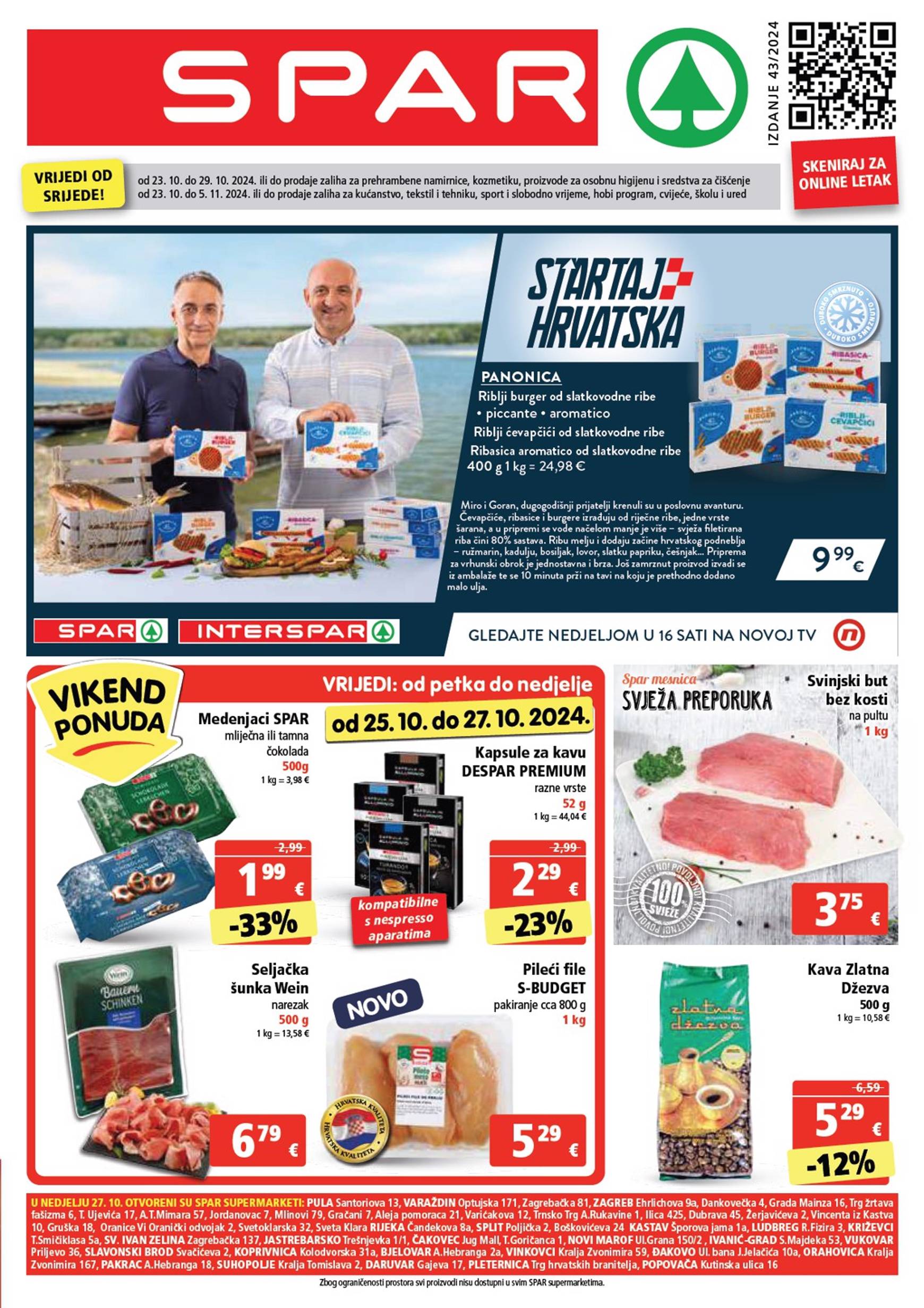 spar - SPAR katalog vrijedi od 23.10. do 29.10. - page: 1