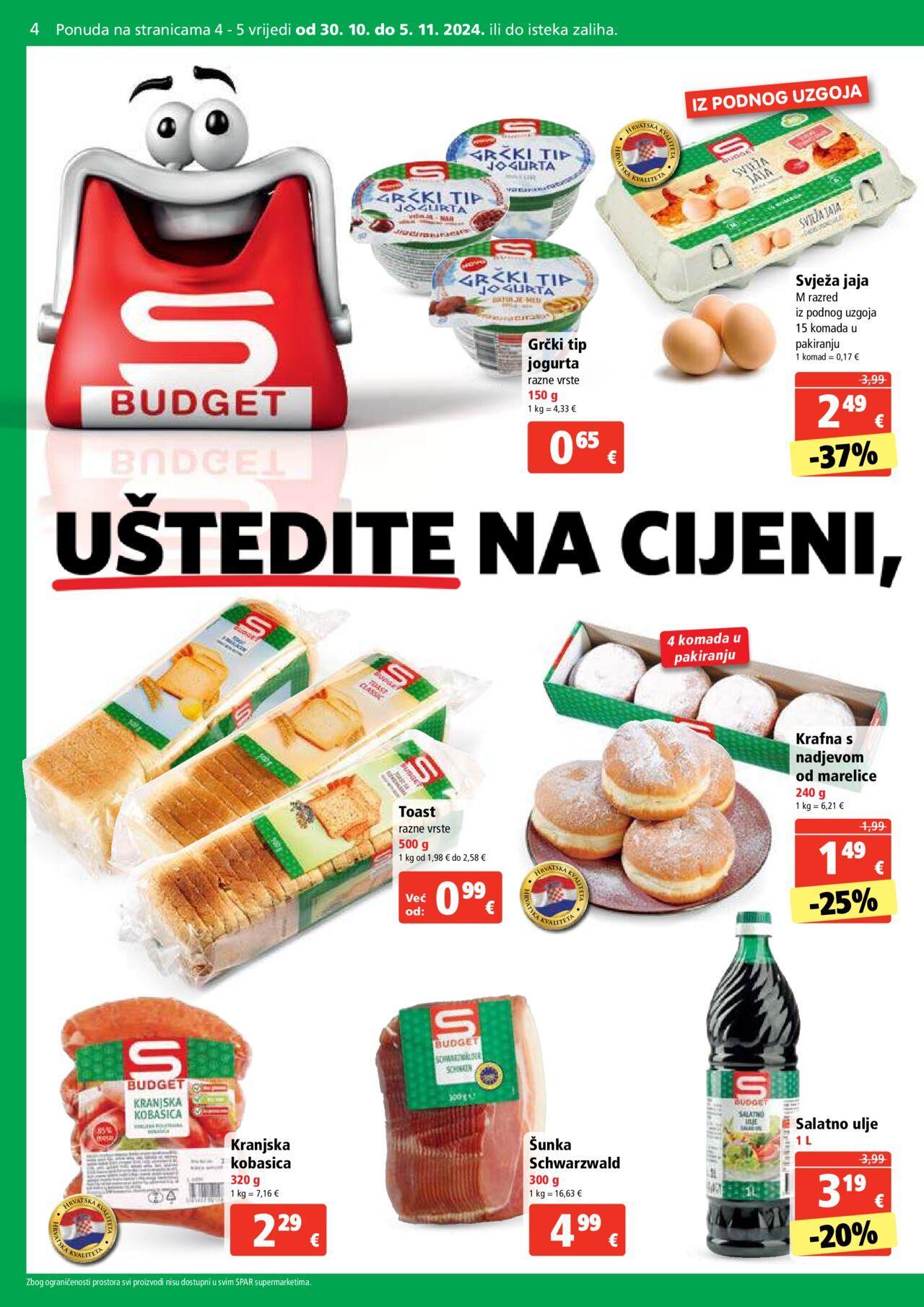 spar - Katalog Spar novi 30.10.2024 - 05.11.2024 - page: 4