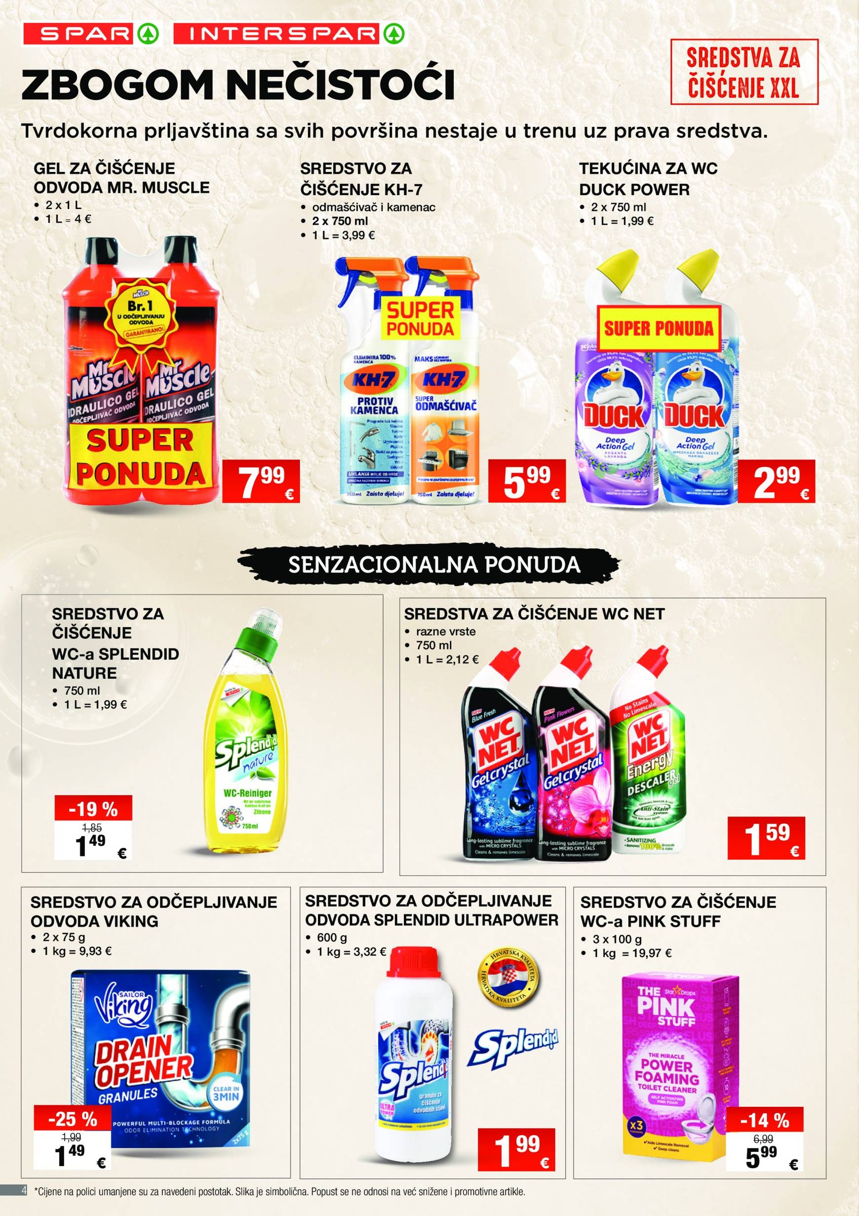 spar - SPAR - Čist dom, sretan dom! katalog vrijedi od 24.10. do 13.11. - page: 4