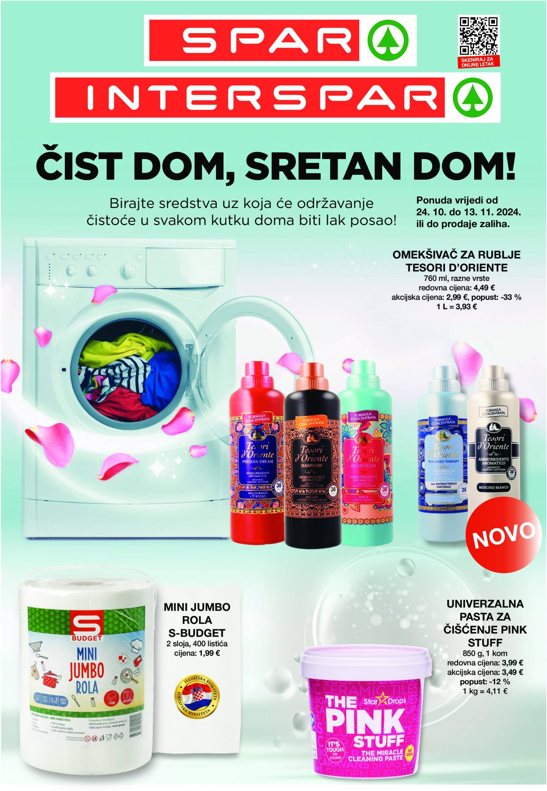 spar - SPAR - Čist dom, sretan dom! katalog vrijedi od 24.10. do 13.11.