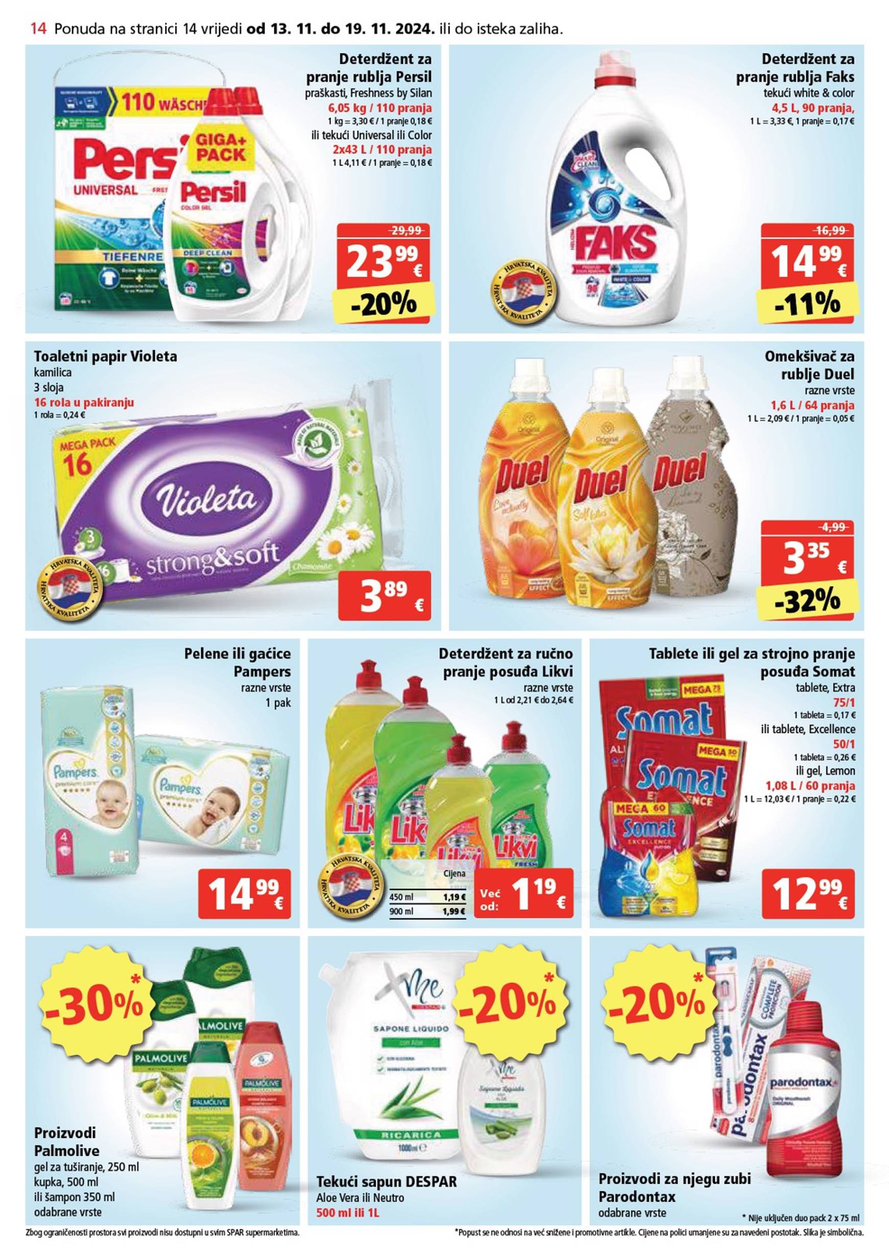 spar - SPAR katalog vrijedi od 13.11. do 19.11. - page: 14