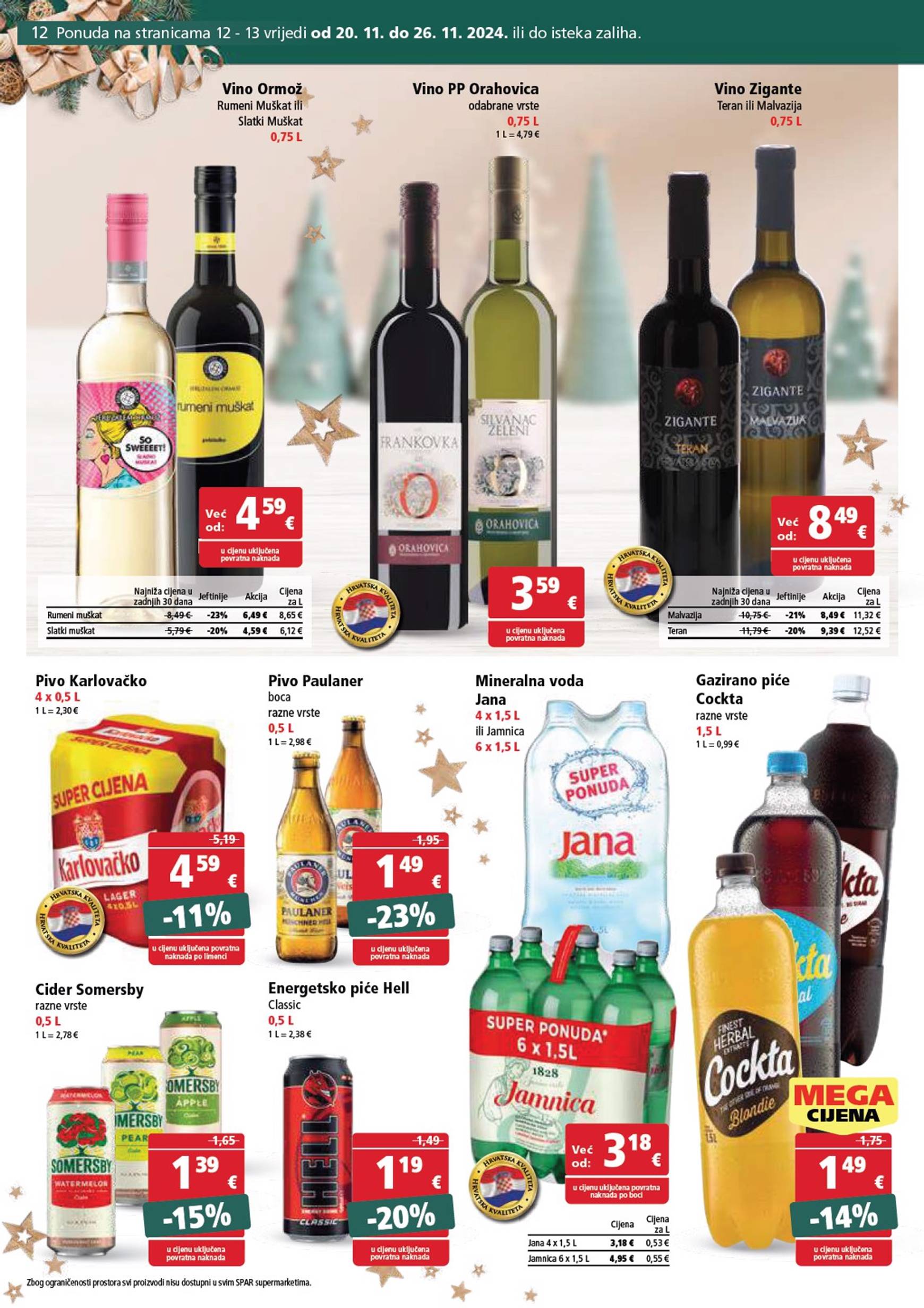 spar - SPAR katalog vrijedi od 20.11. do 26.11. - page: 12