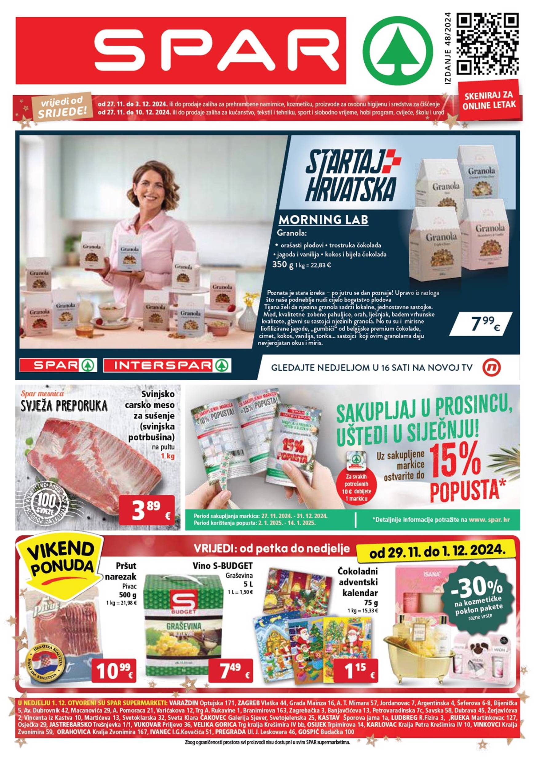 spar - SPAR katalog vrijedi od 27.11. do 03.12.