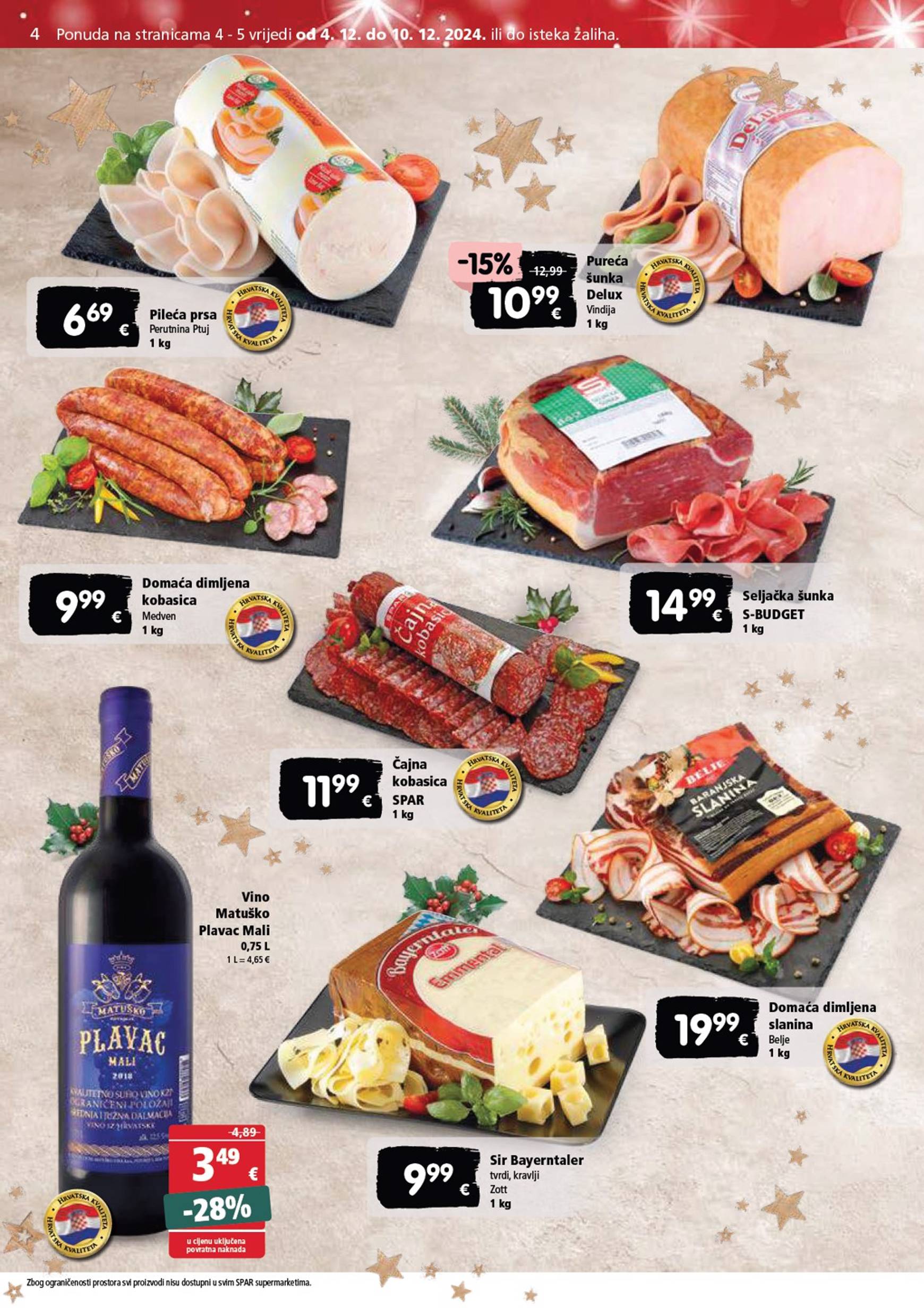 spar - SPAR katalog vrijedi od 04.12. do 10.12. - page: 4