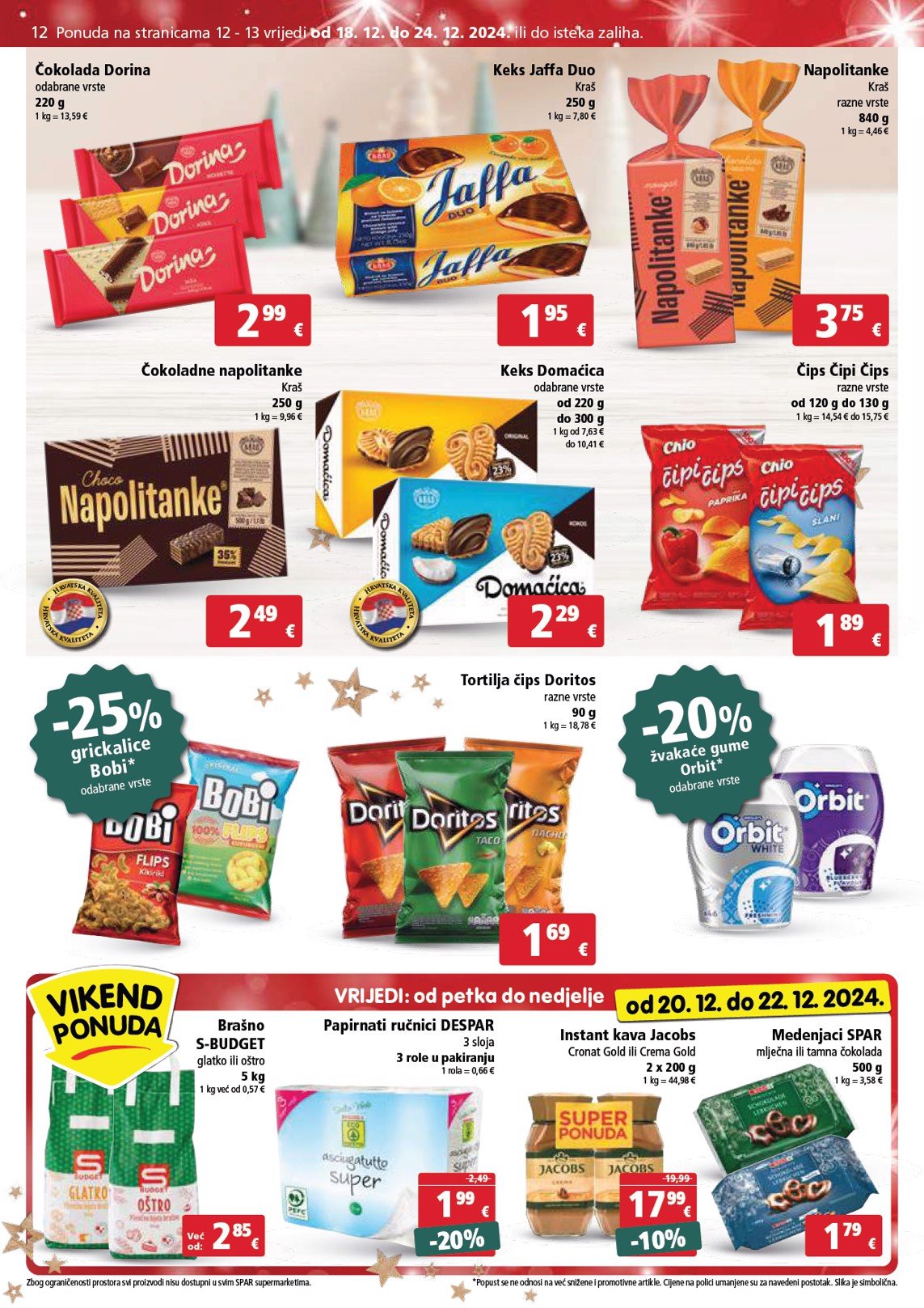 spar - SPAR katalog vrijedi od 18.12. do 24.12. - page: 12