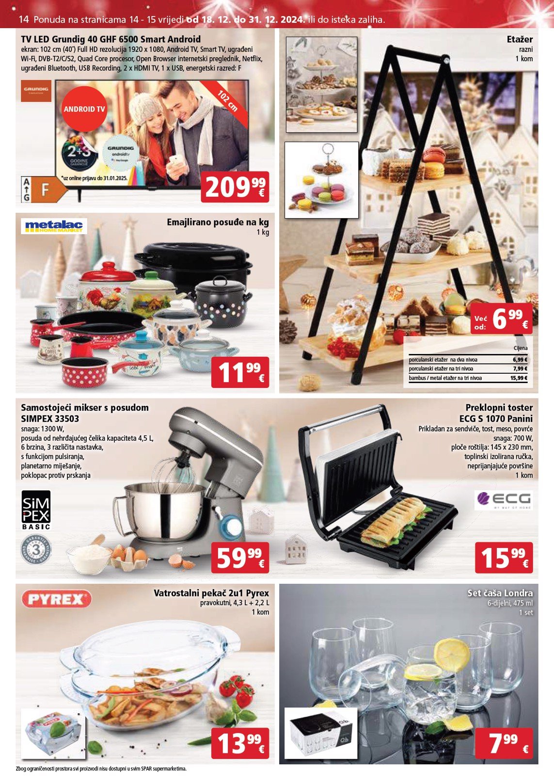 spar - SPAR katalog vrijedi od 18.12. do 24.12. - page: 14