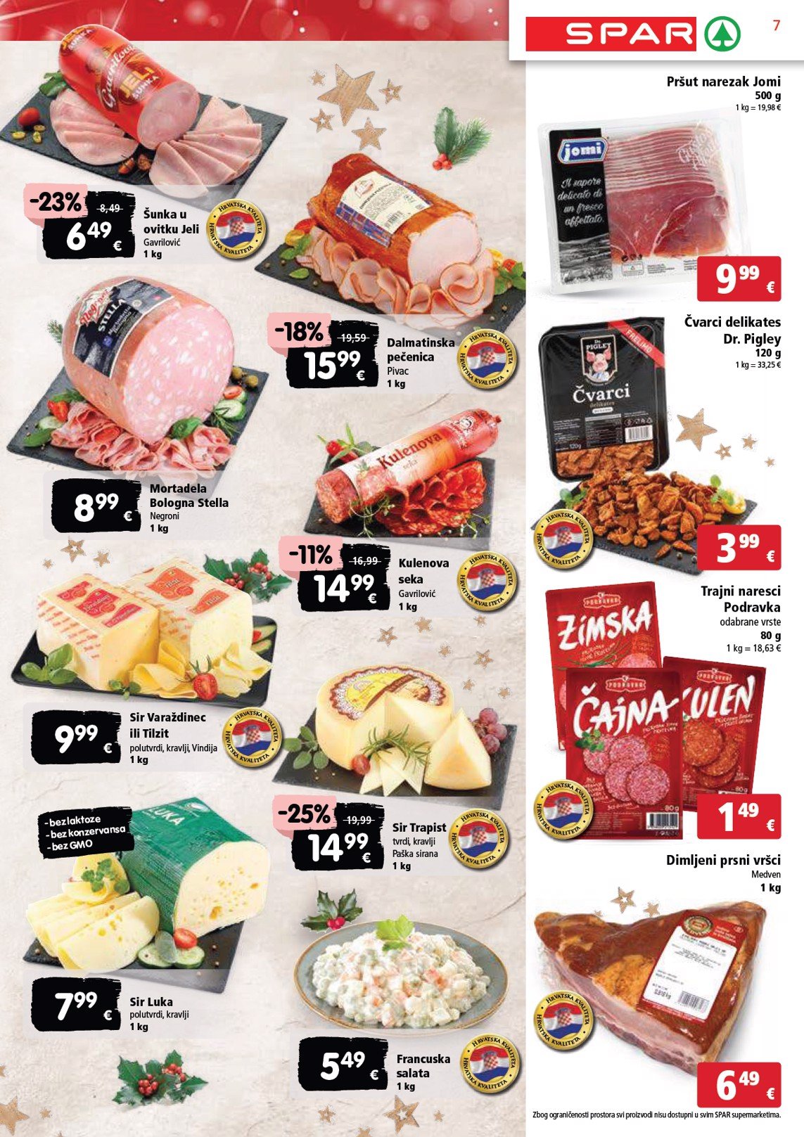 spar - SPAR katalog vrijedi od 18.12. do 24.12. - page: 7