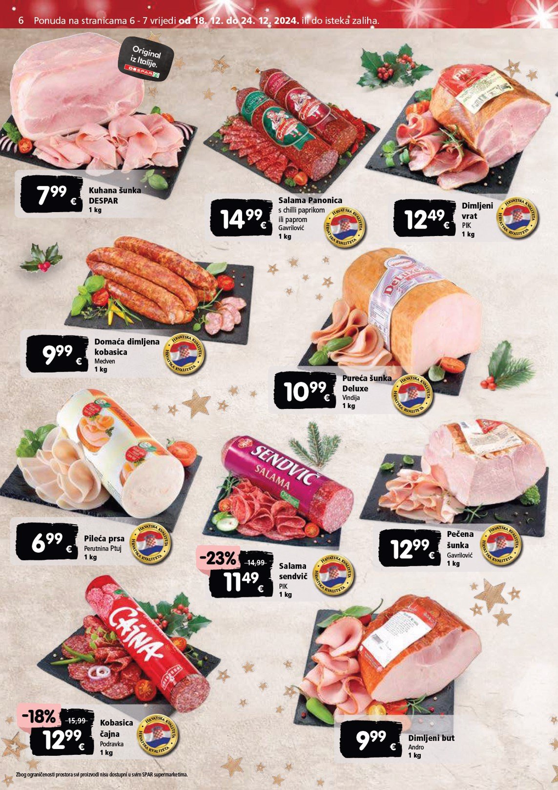 spar - SPAR katalog vrijedi od 18.12. do 24.12. - page: 6