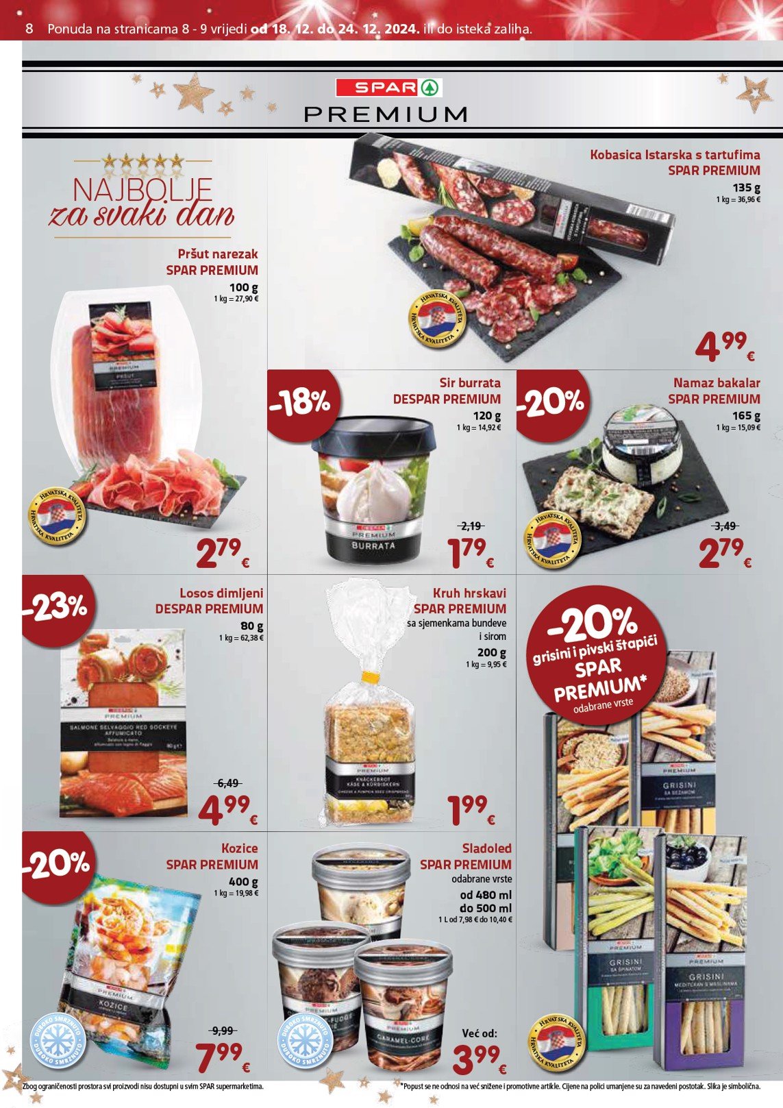 spar - SPAR katalog vrijedi od 18.12. do 24.12. - page: 8