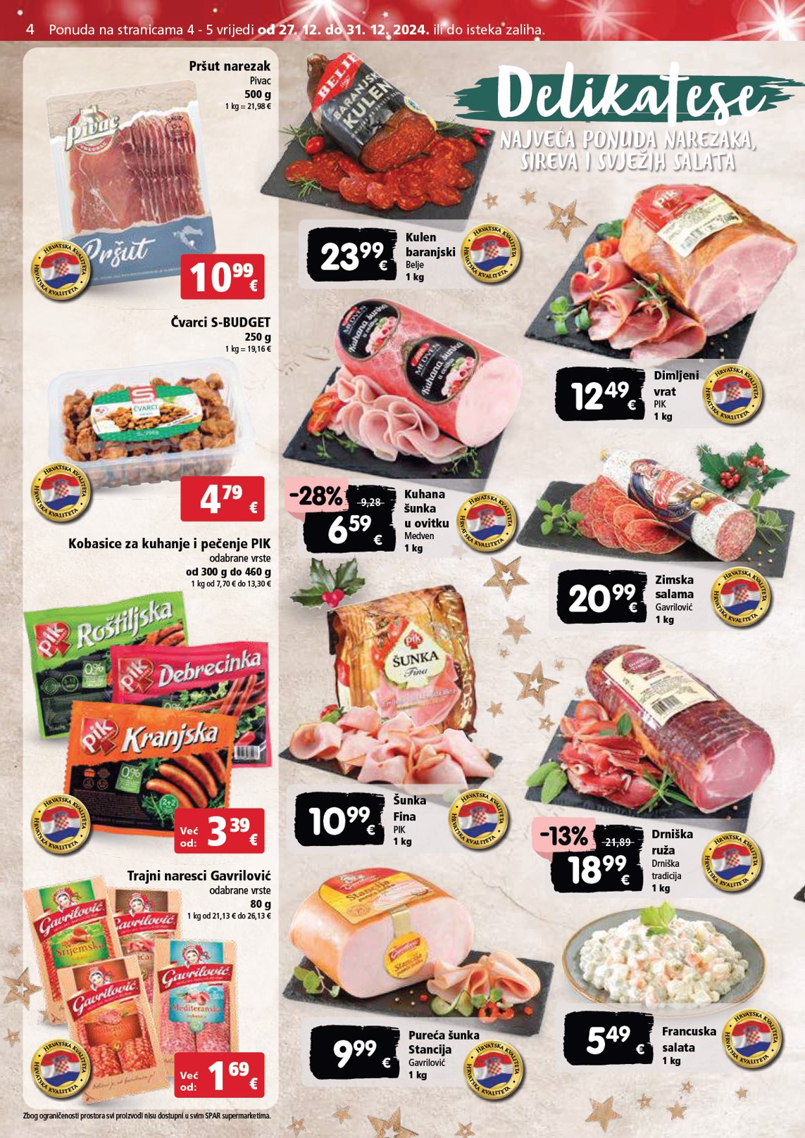 spar - SPAR katalog vrijedi od 27.12. do 31.12. - page: 4