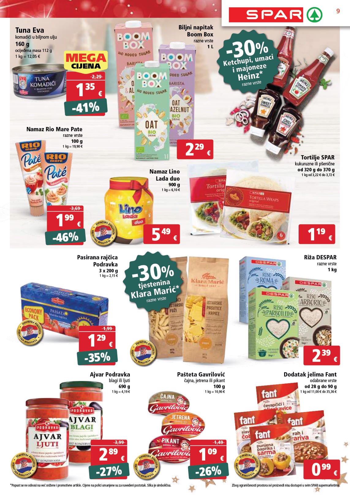 spar - SPAR katalog vrijedi od 27.12. do 31.12. - page: 9