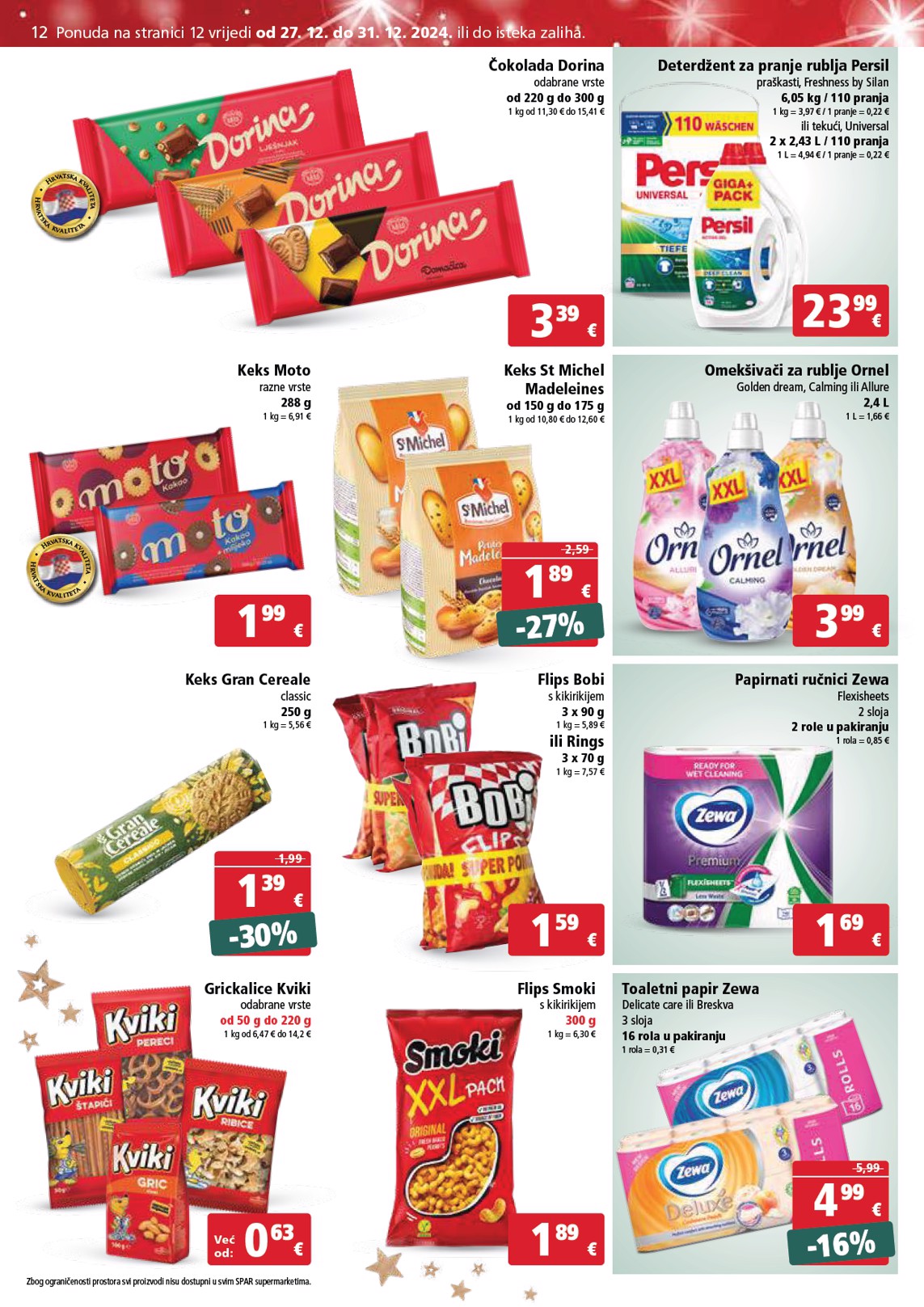 spar - SPAR katalog vrijedi od 27.12. do 31.12. - page: 12