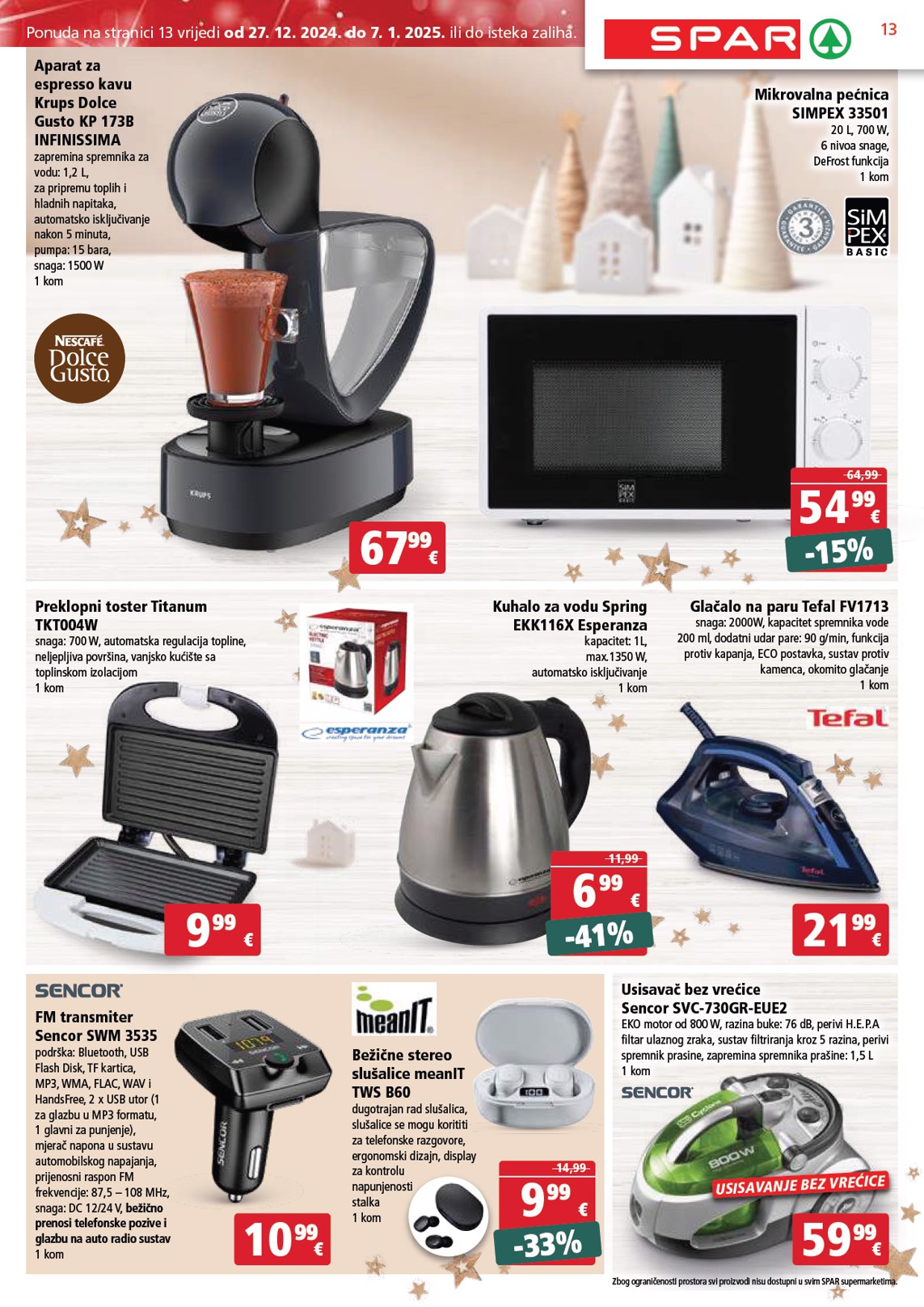 spar - SPAR katalog vrijedi od 27.12. do 31.12. - page: 13