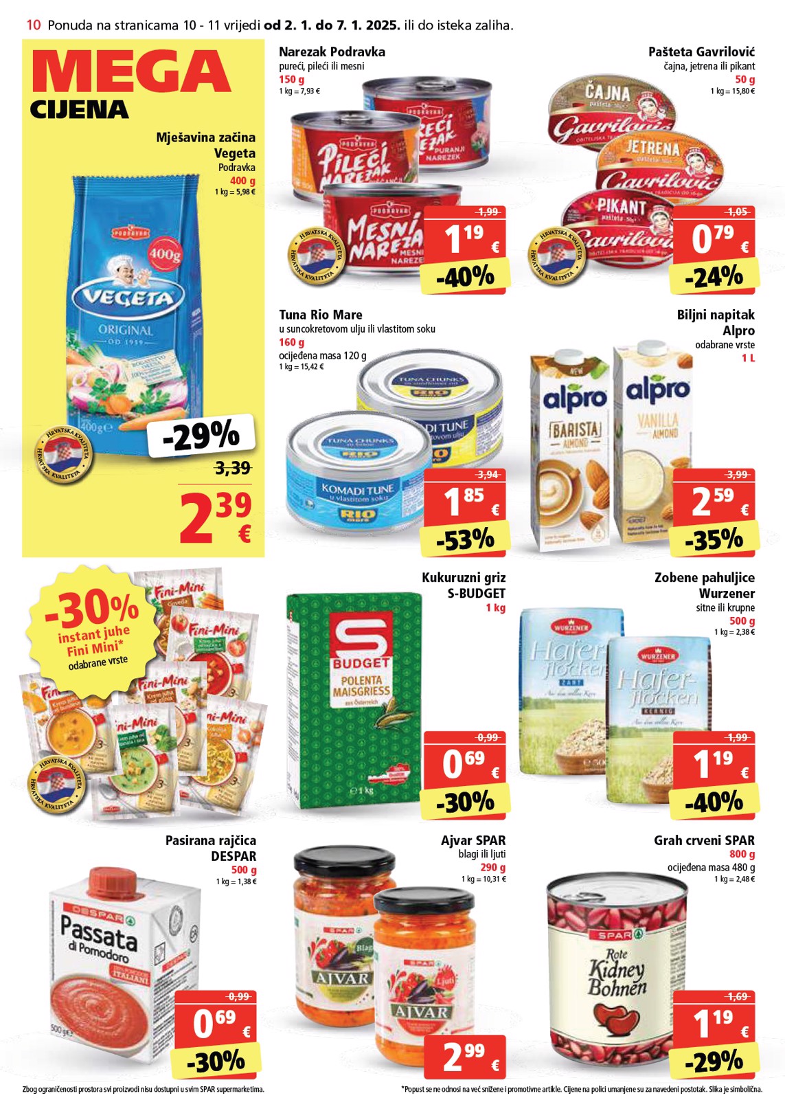 spar - SPAR katalog vrijedi od 02.01. do 07.01. - page: 10