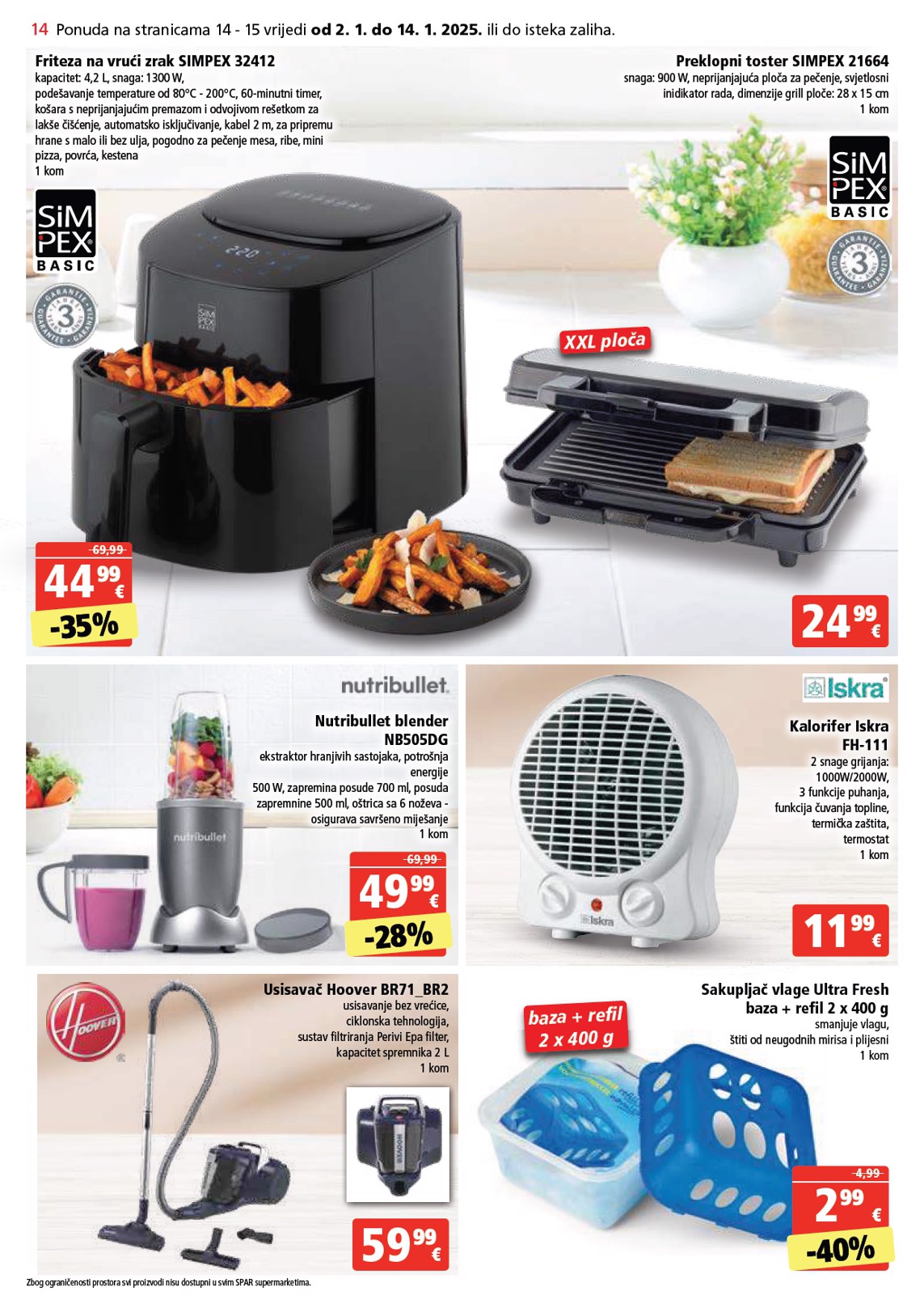 spar - SPAR katalog vrijedi od 02.01. do 07.01. - page: 14