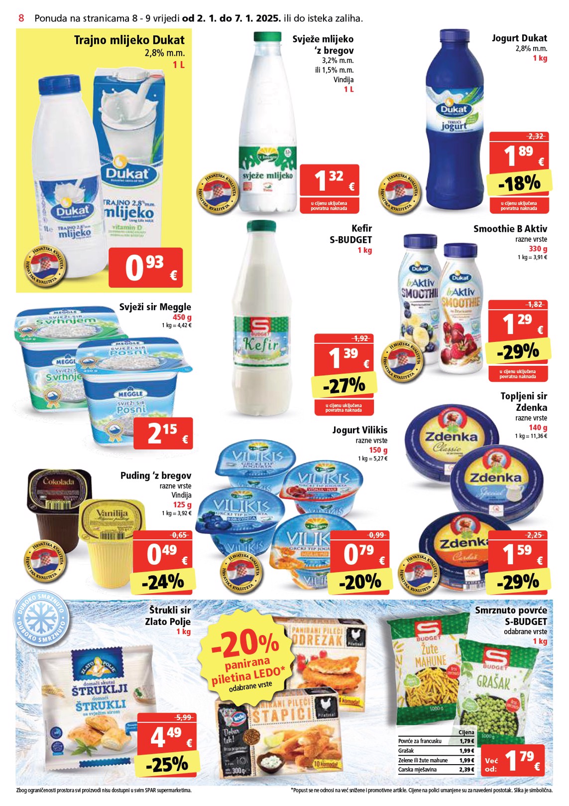 spar - SPAR katalog vrijedi od 02.01. do 07.01. - page: 8