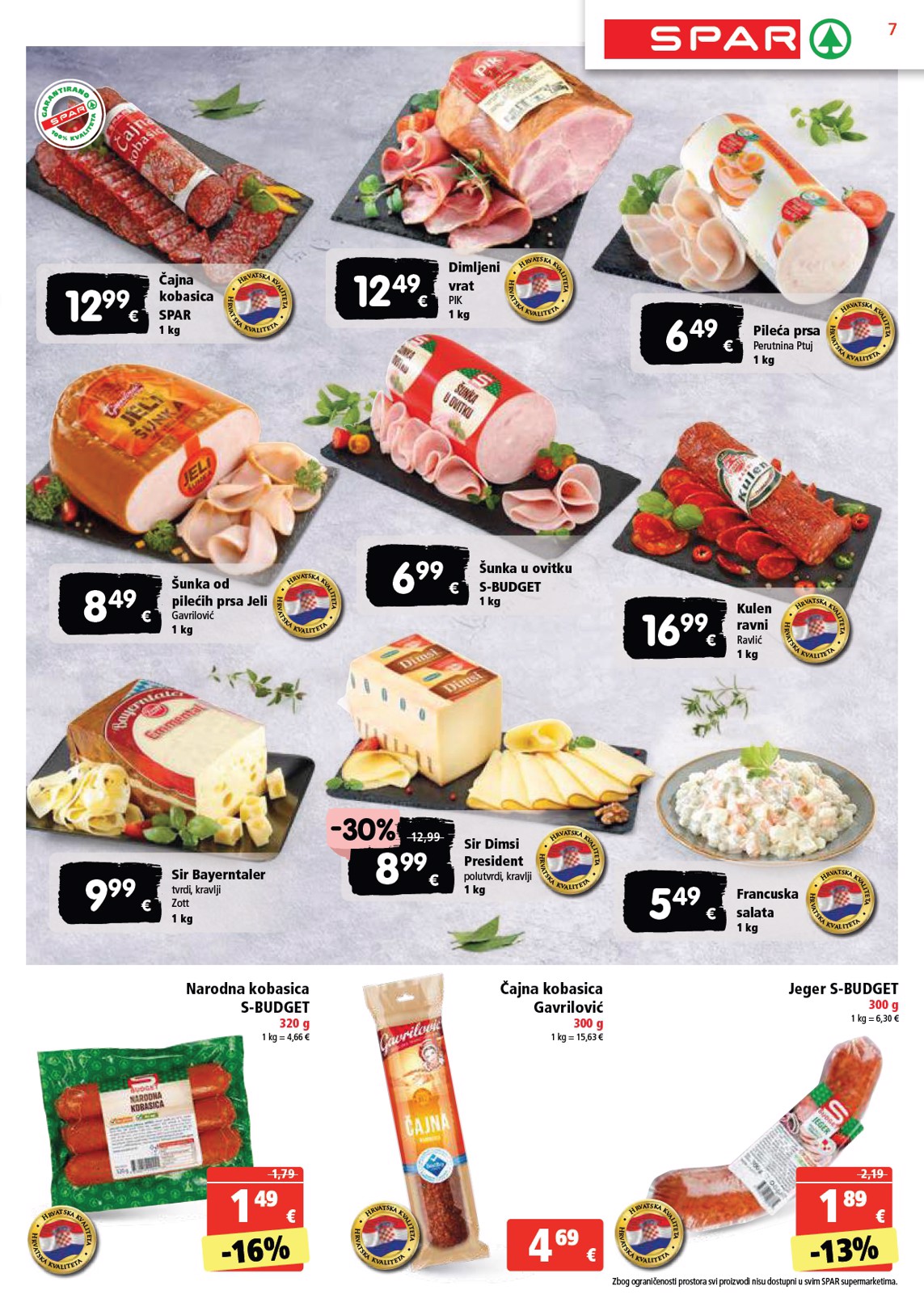 spar - SPAR katalog vrijedi od 02.01. do 07.01. - page: 7