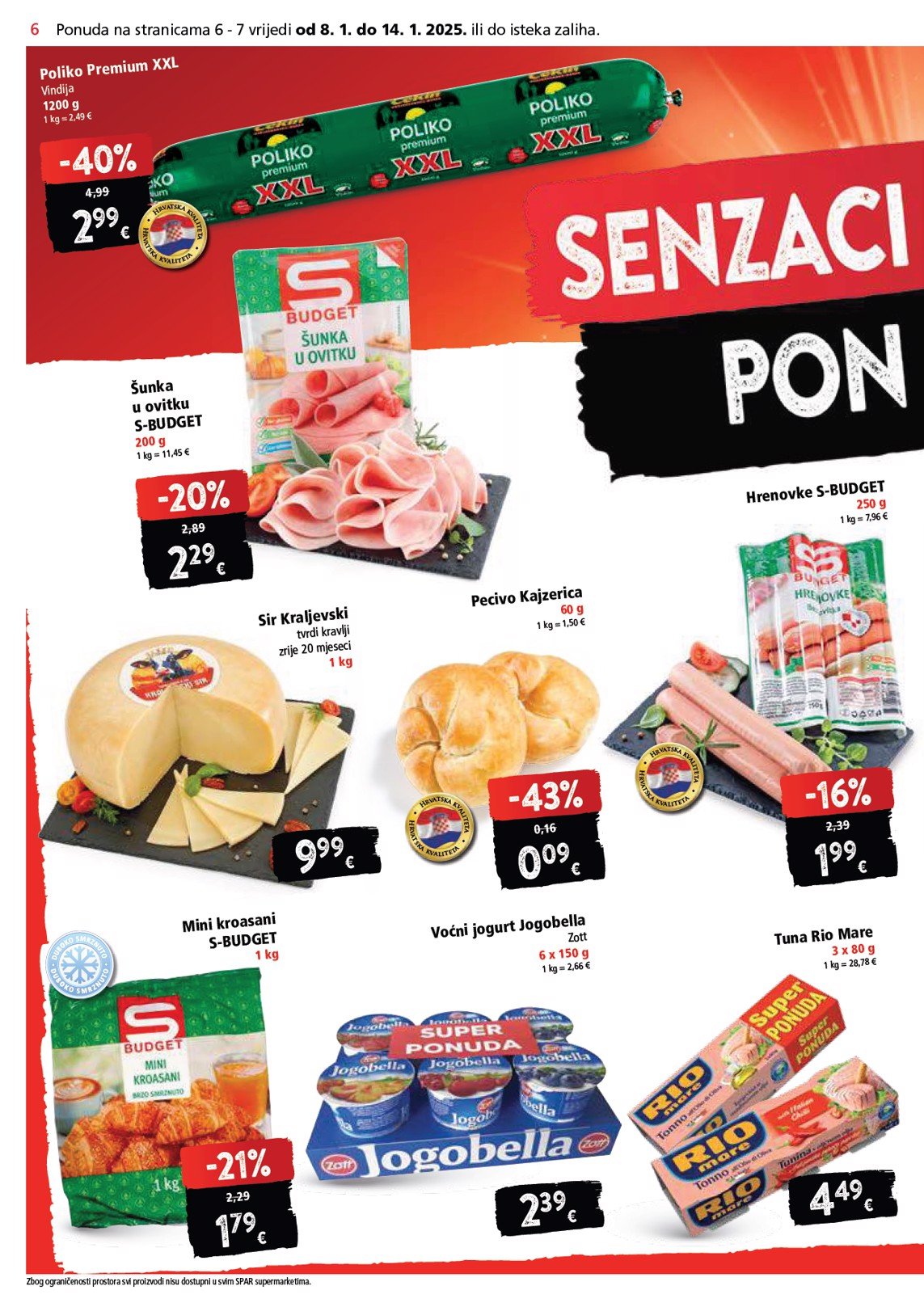 spar - SPAR katalog vrijedi od 08.01. do 14.01. - page: 6