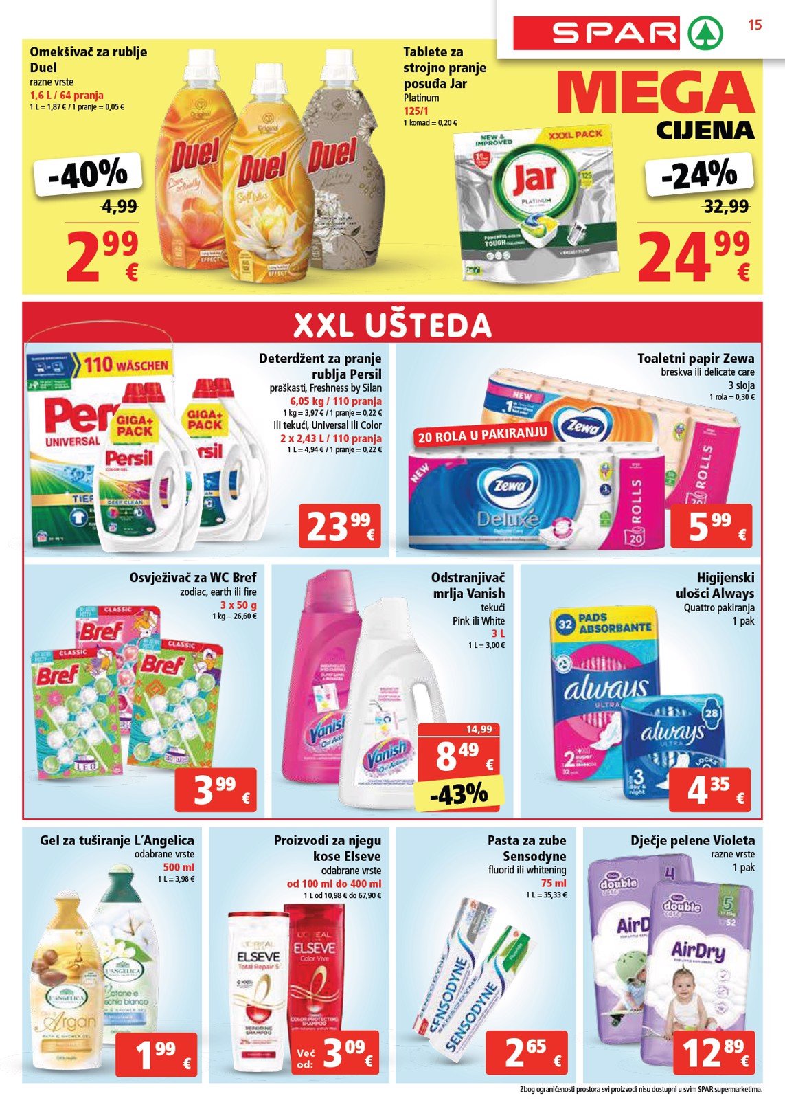 spar - SPAR katalog vrijedi od 08.01. do 14.01. - page: 15