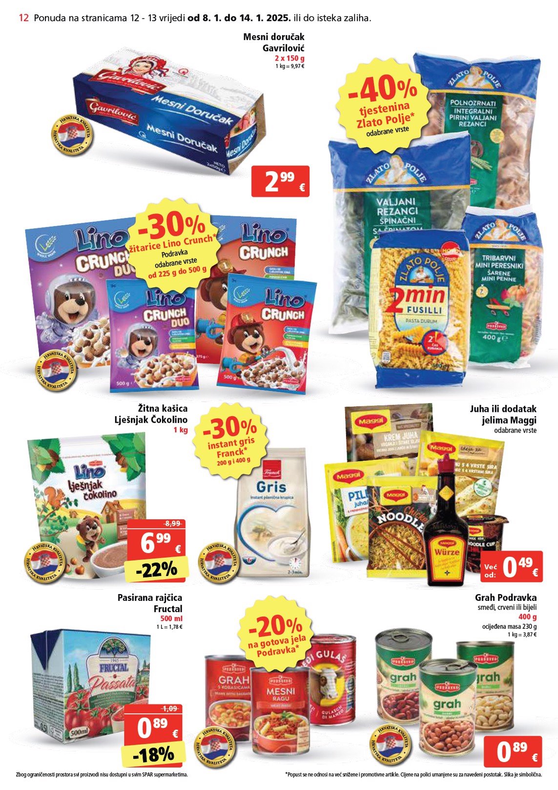 spar - SPAR katalog vrijedi od 08.01. do 14.01. - page: 12