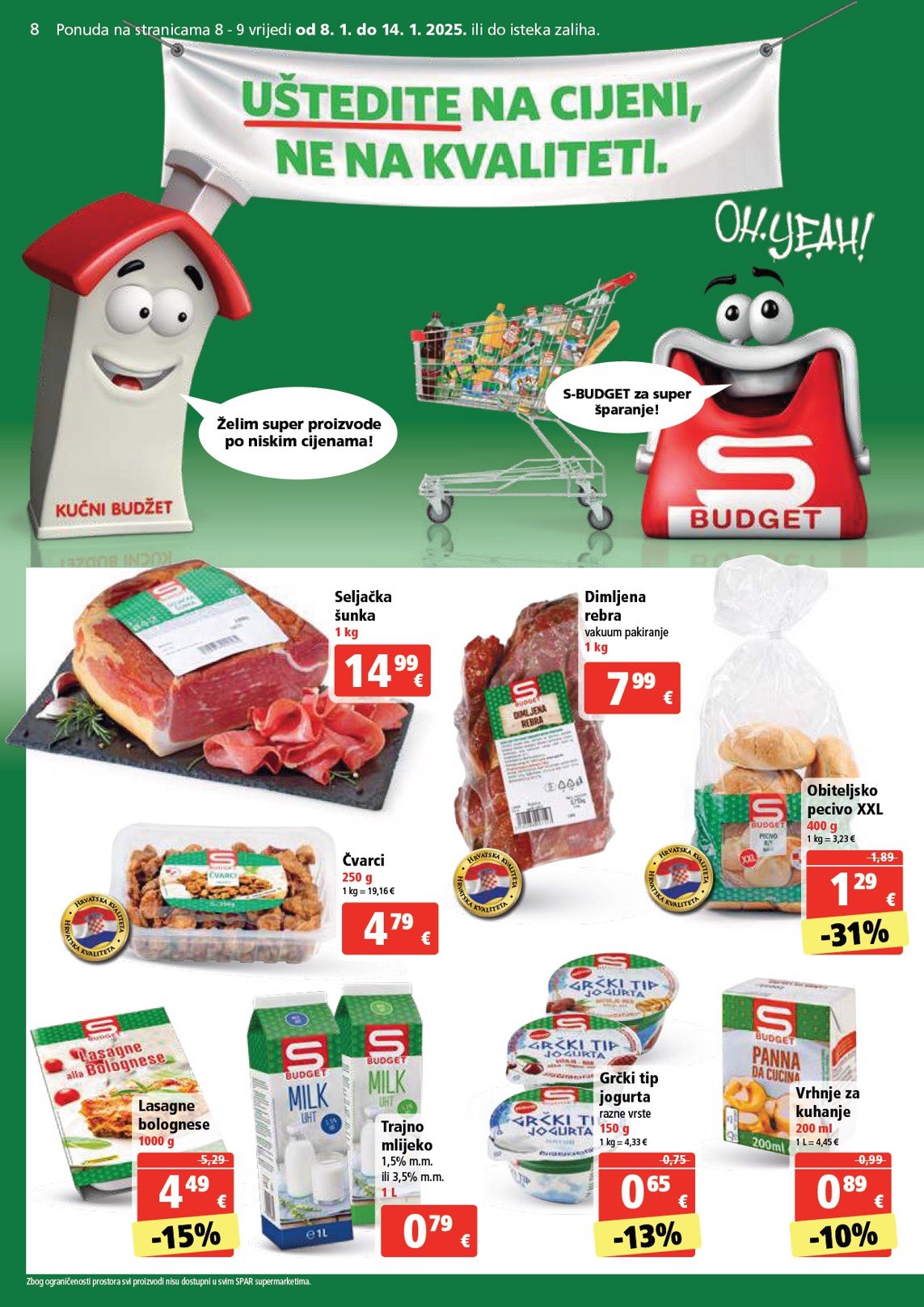 spar - SPAR katalog vrijedi od 08.01. do 14.01. - page: 8