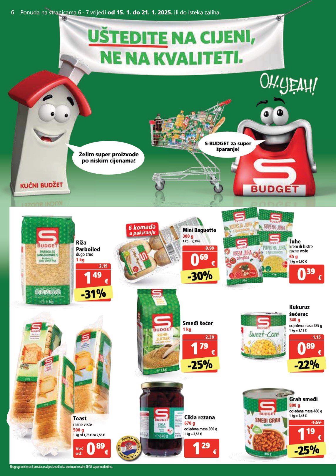 spar - SPAR katalog vrijedi od 15.01. do 21.01. - page: 6