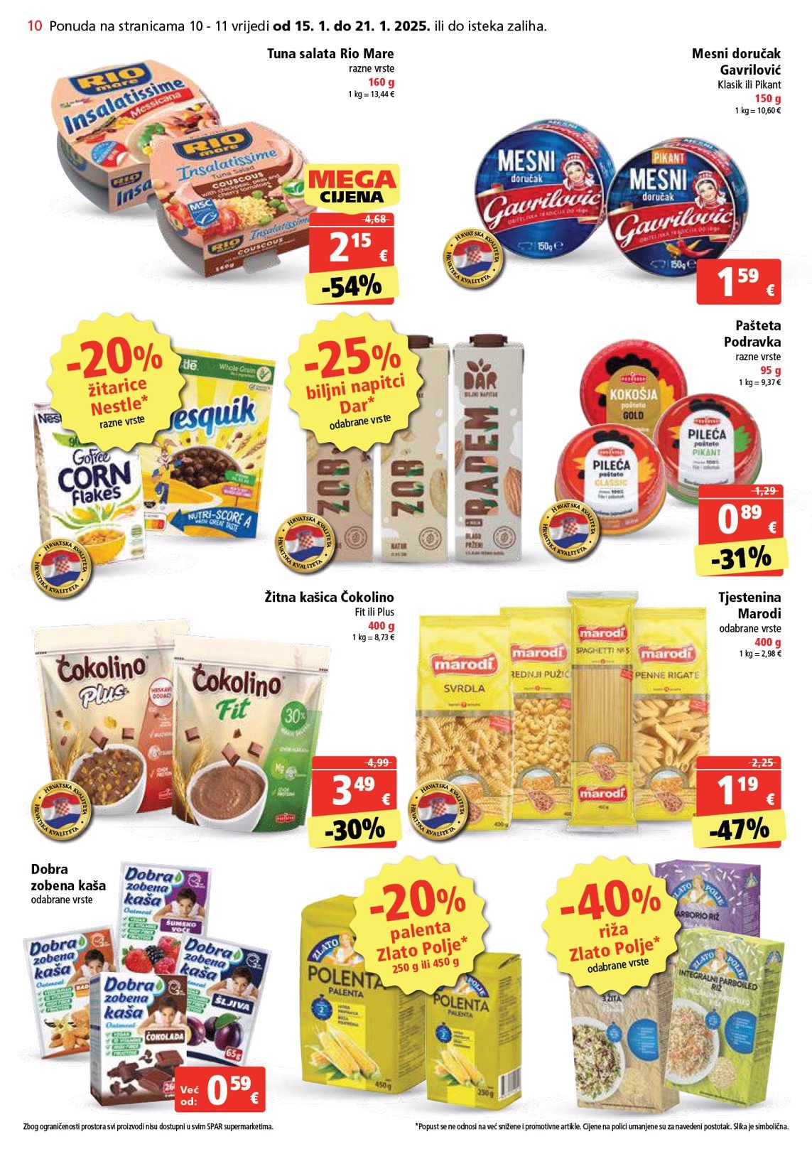 spar - SPAR katalog vrijedi od 15.01. do 21.01. - page: 10