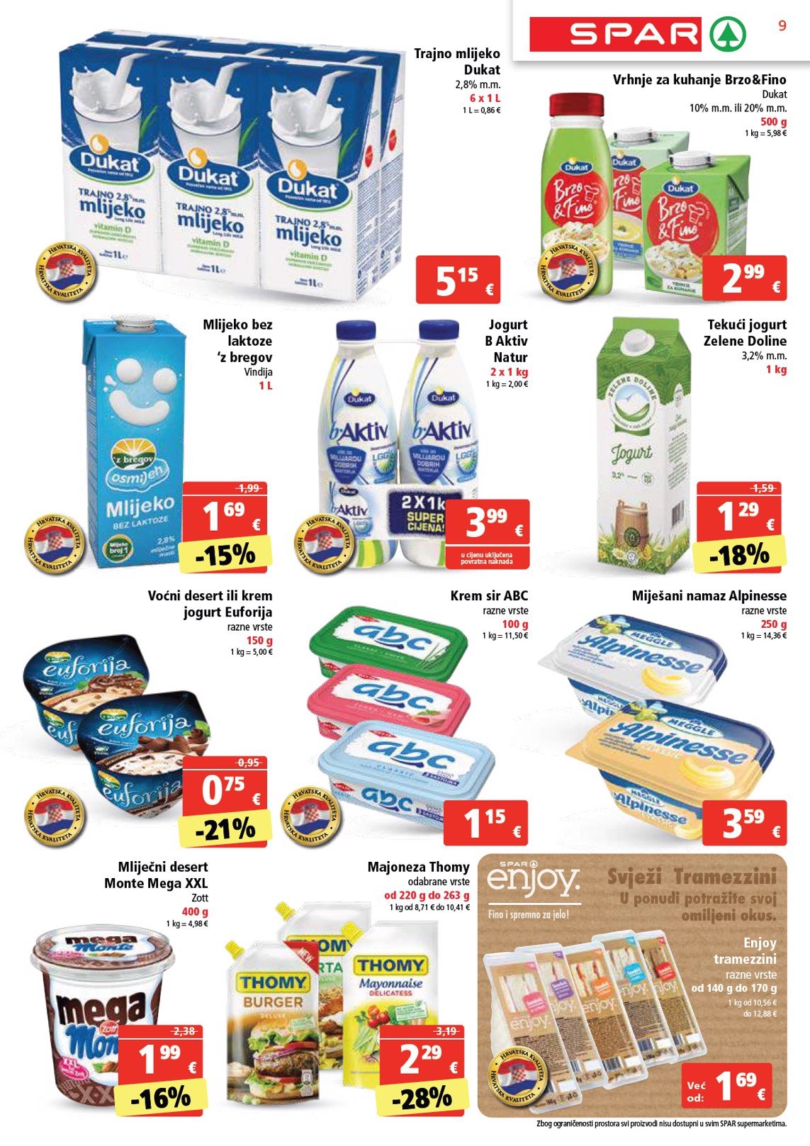 spar - SPAR katalog vrijedi od 15.01. do 21.01. - page: 9