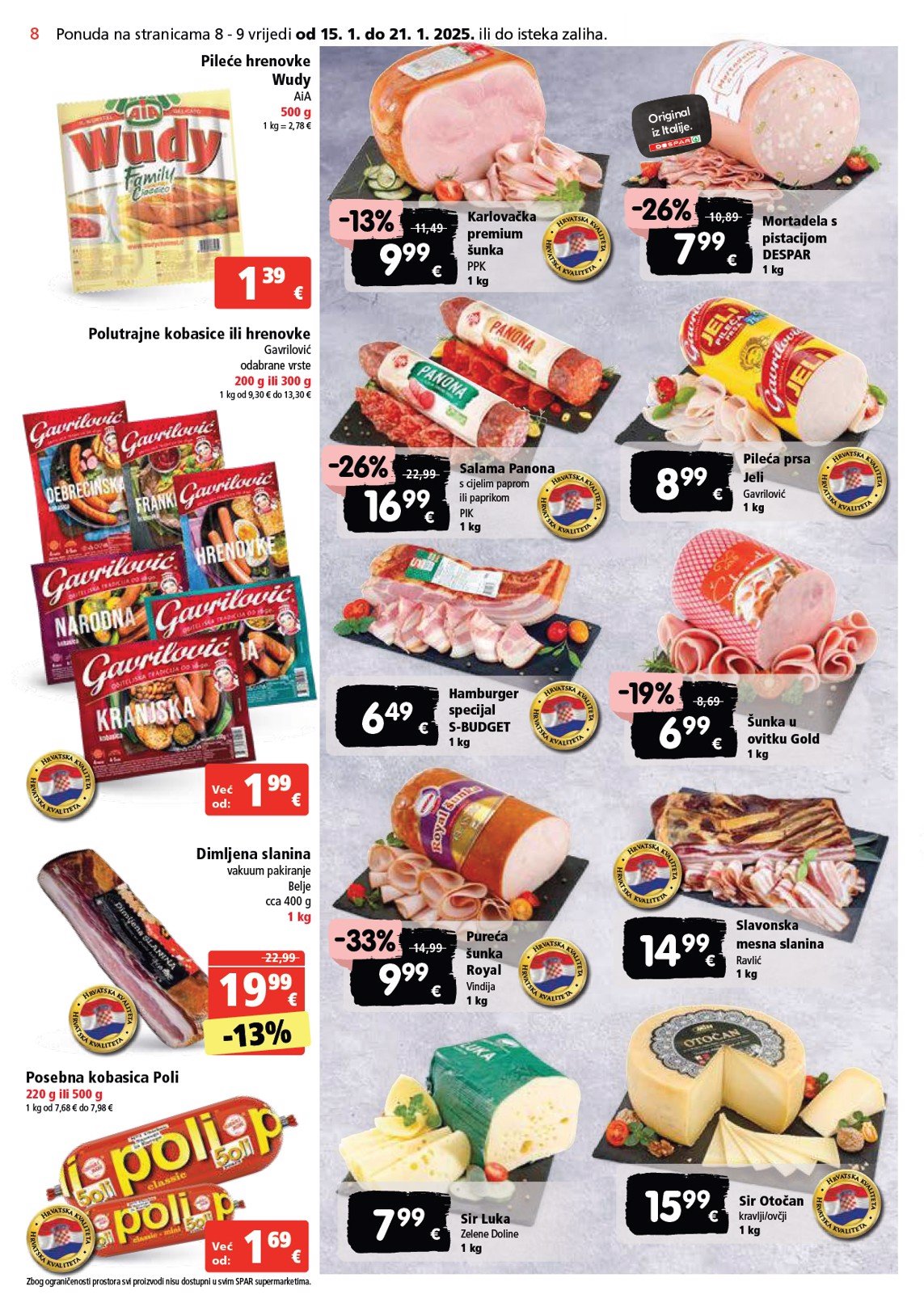 spar - SPAR katalog vrijedi od 15.01. do 21.01. - page: 8