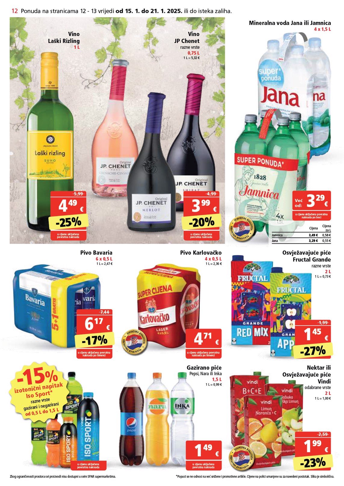 spar - SPAR katalog vrijedi od 15.01. do 21.01. - page: 12